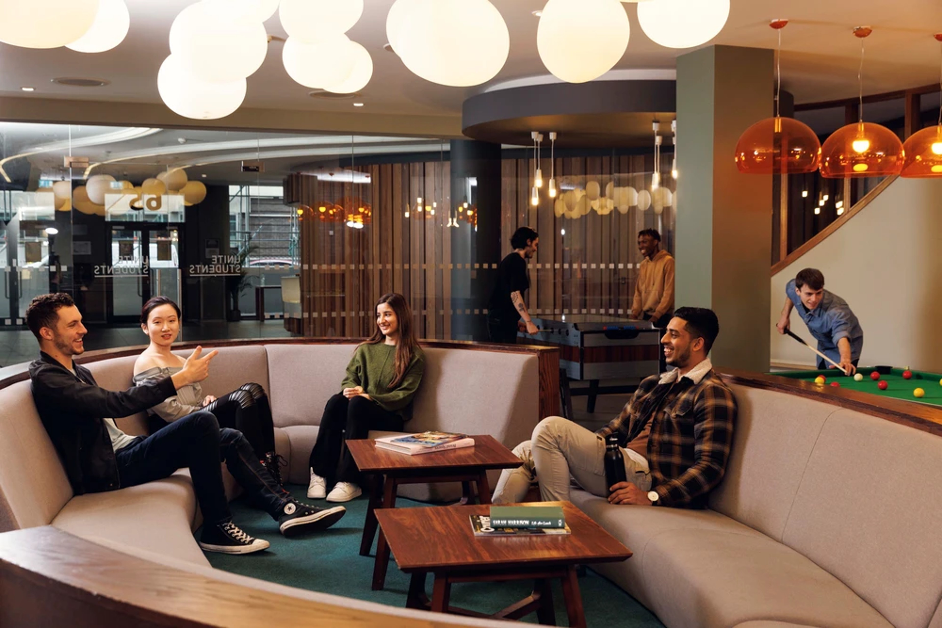 Students in the common room
