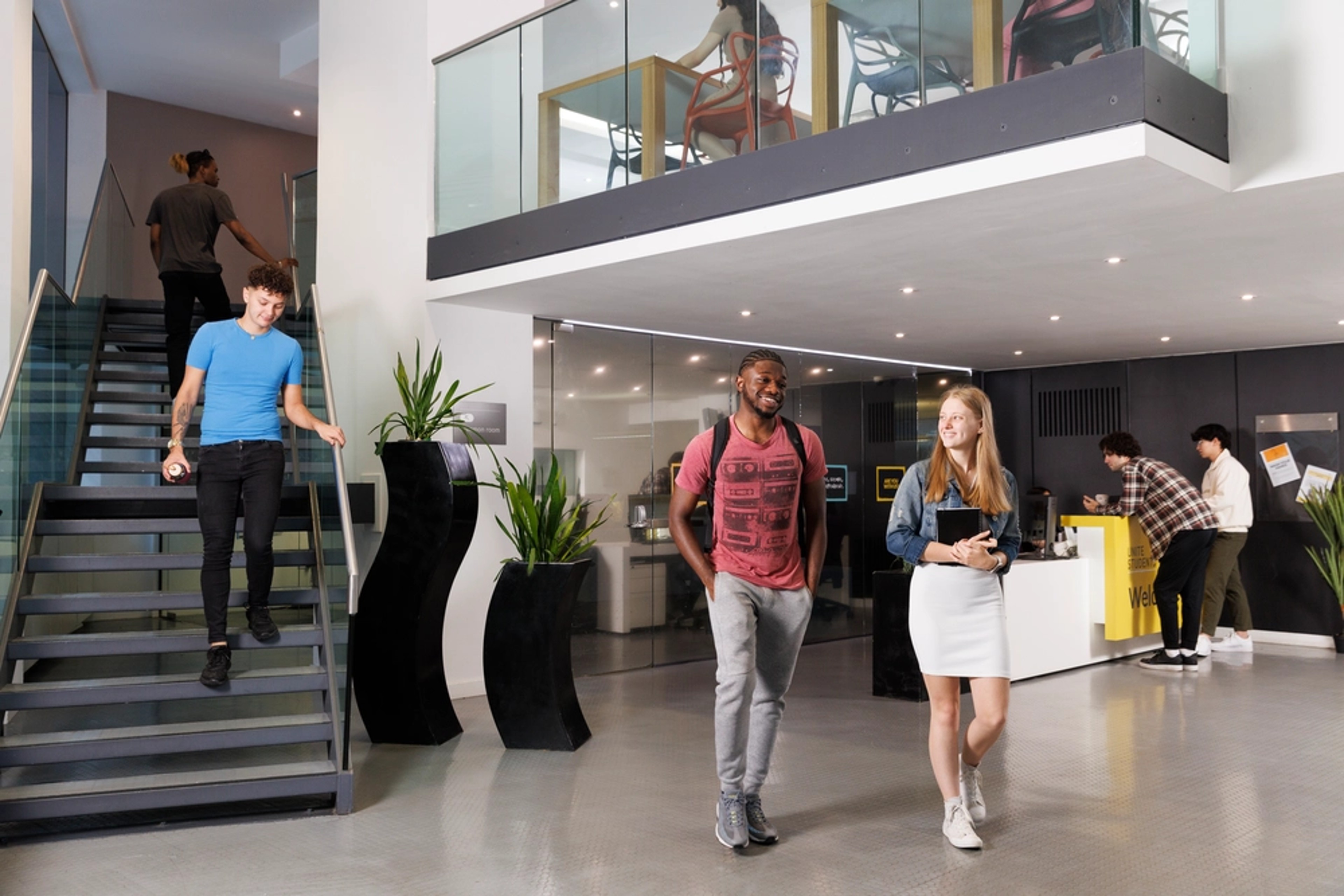 Students in reception