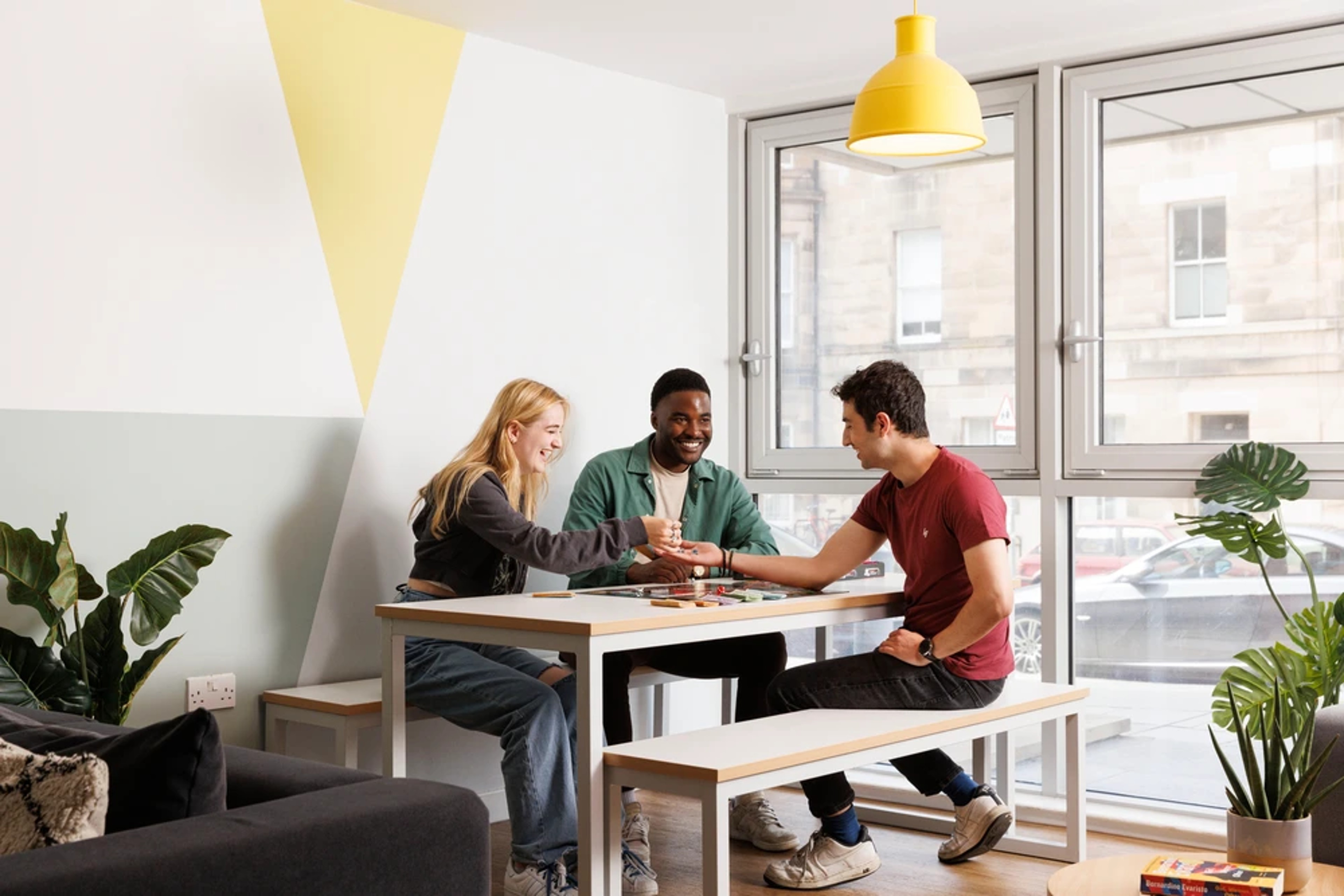 Students in the common room