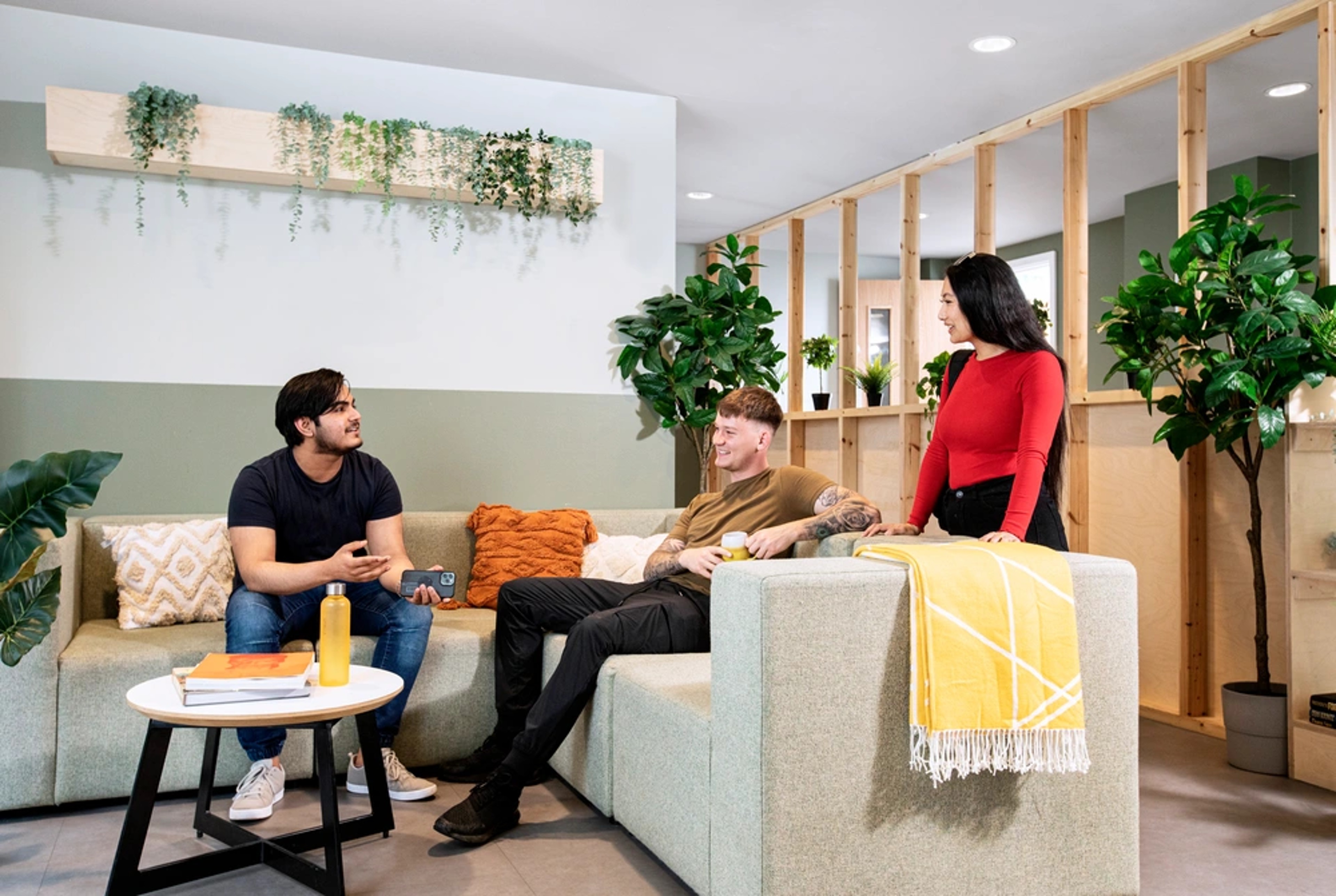 Students in the common room