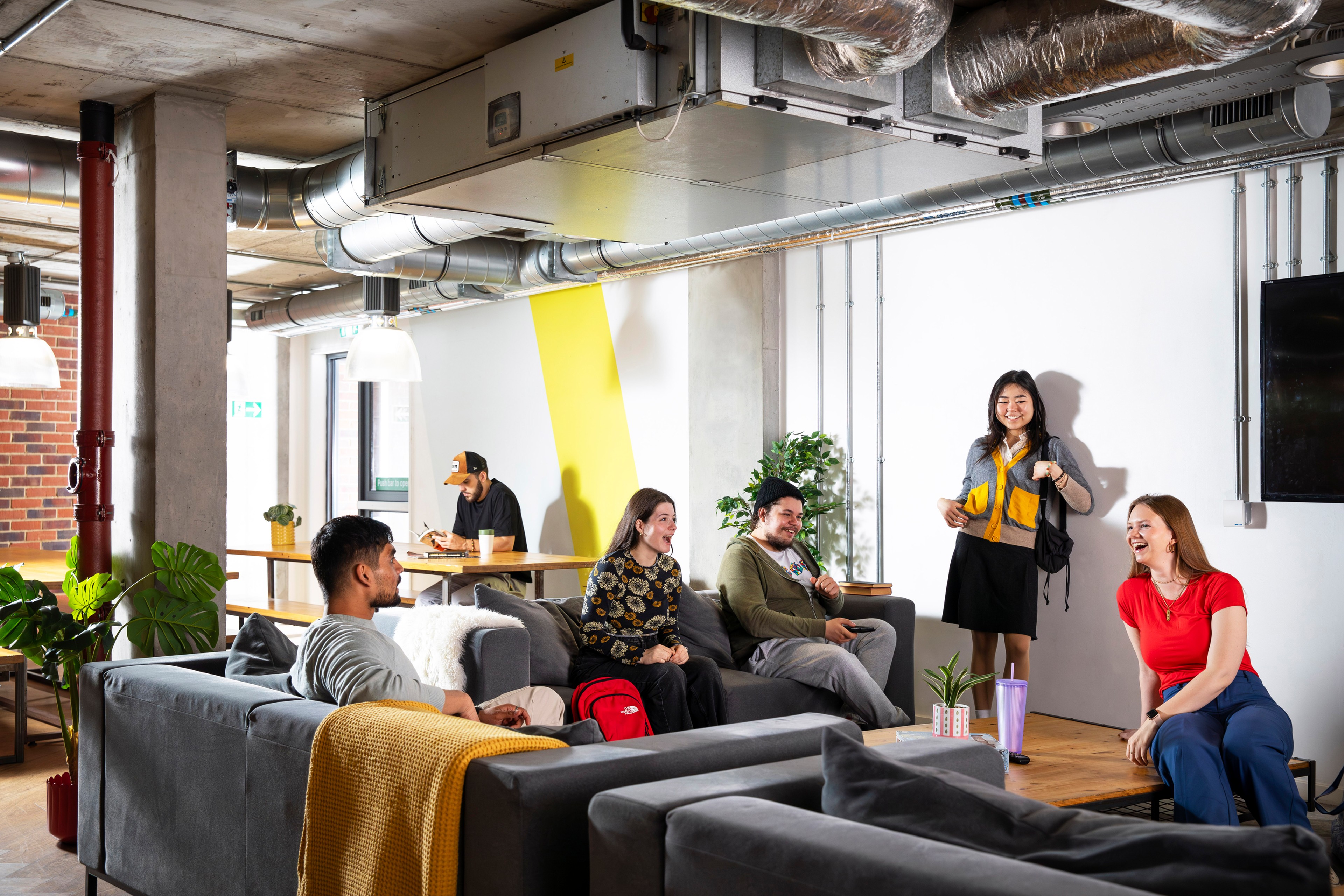 Students in the common room