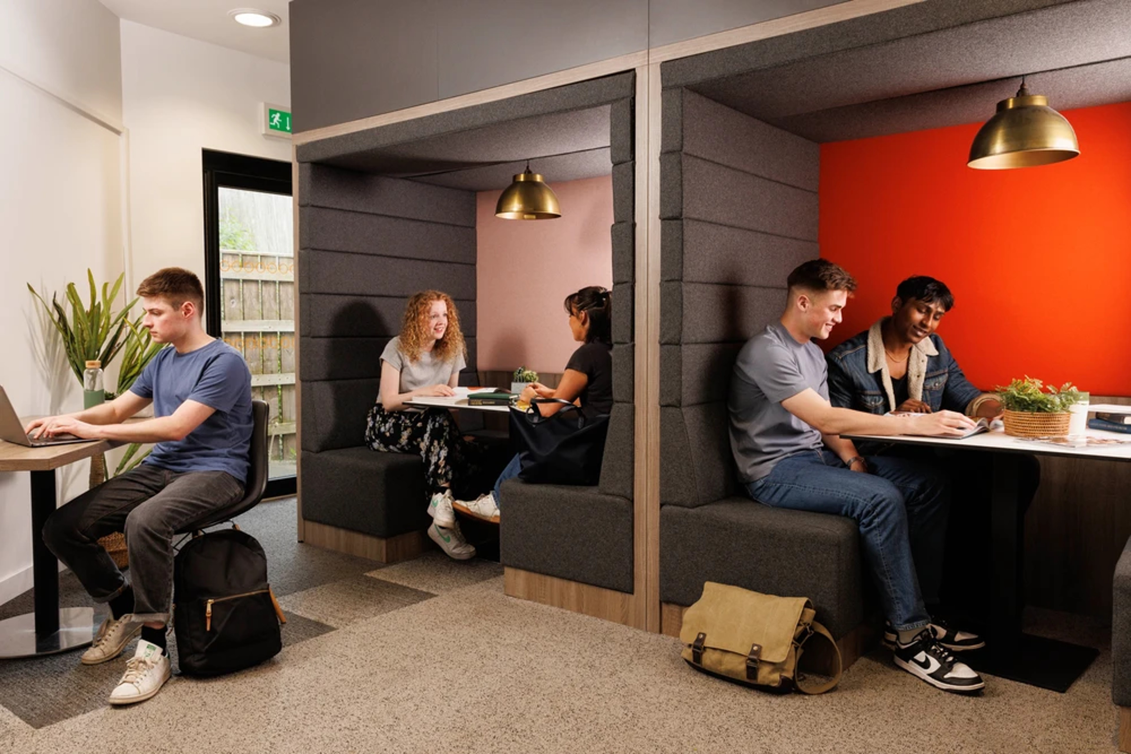 Students in the study area