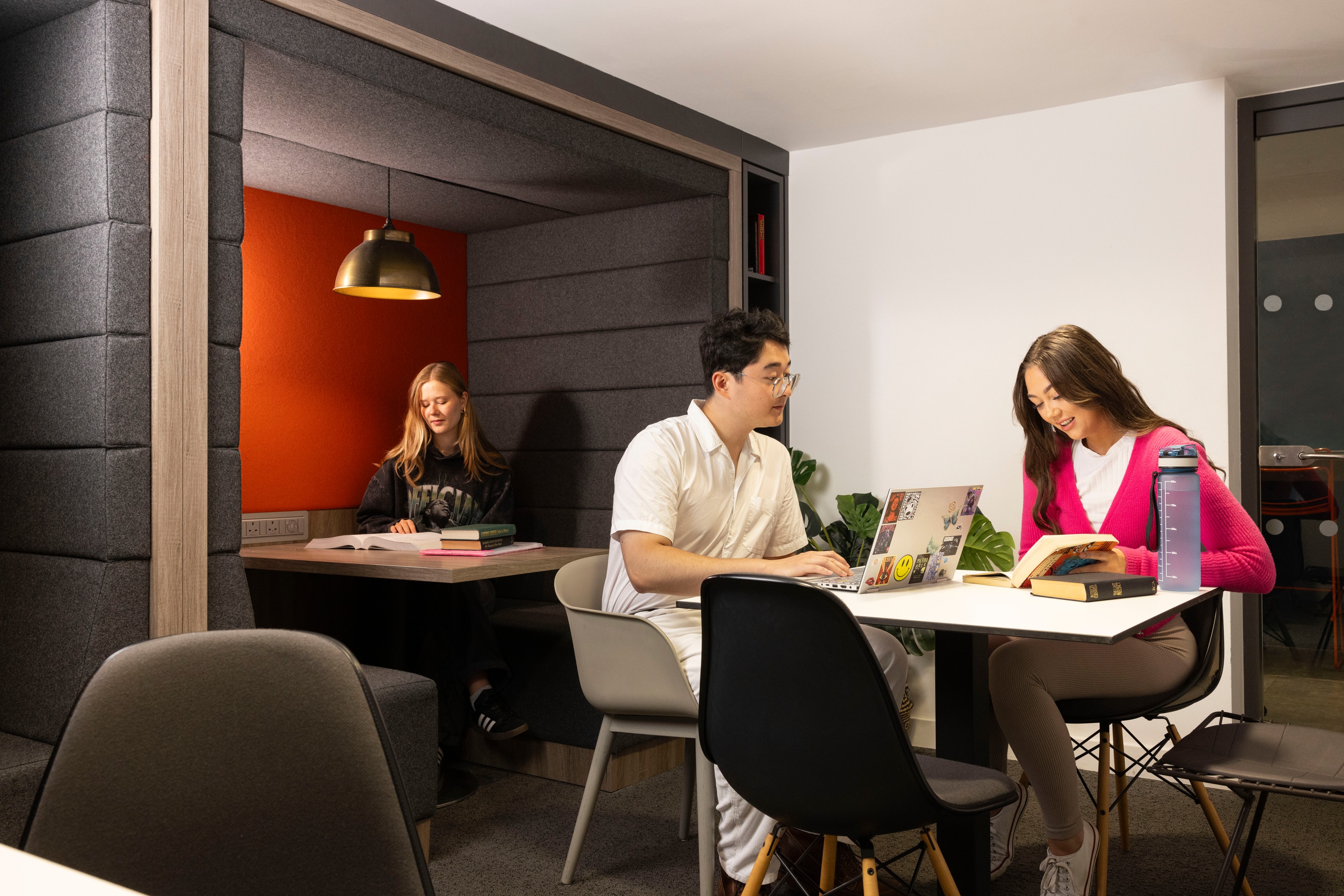 Students in study area