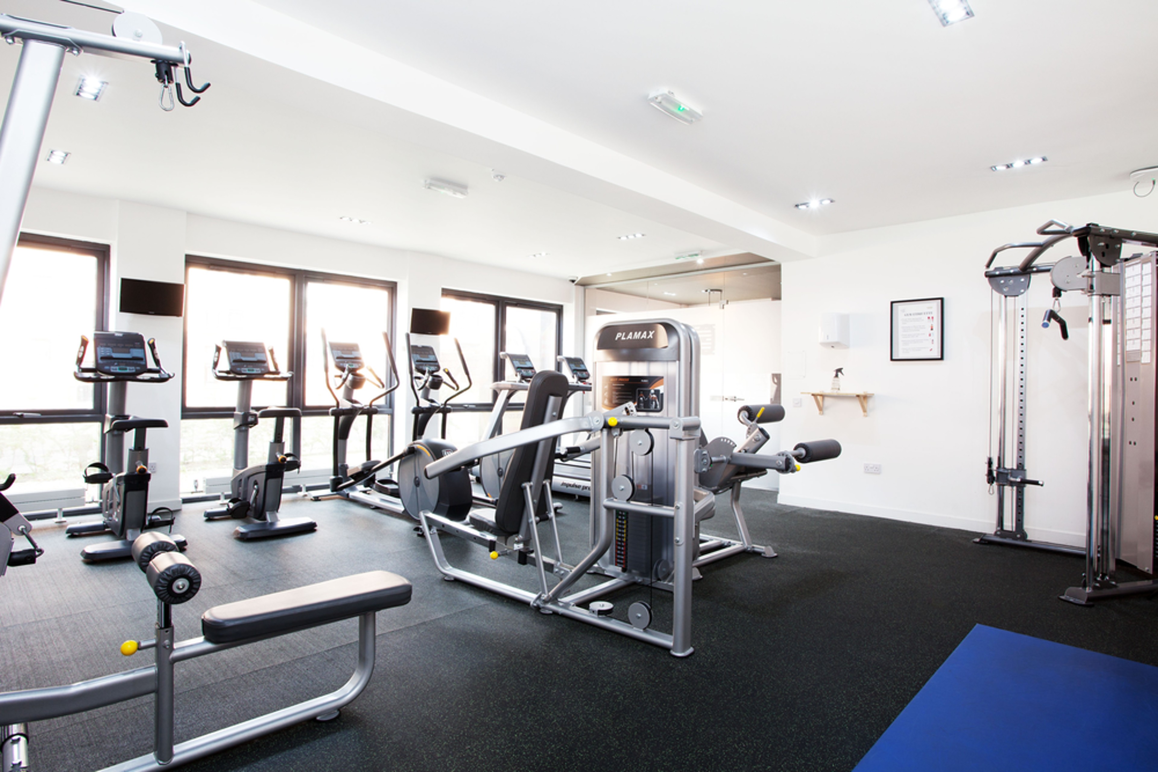 Gym weights and cardio area