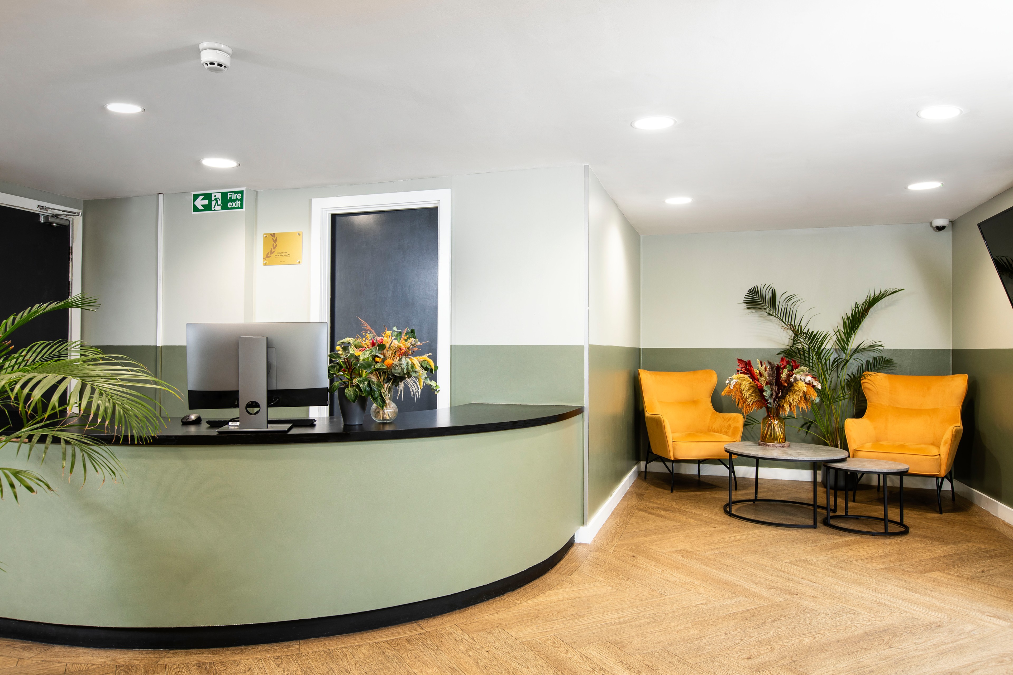 Reception area at Sidney Webb House