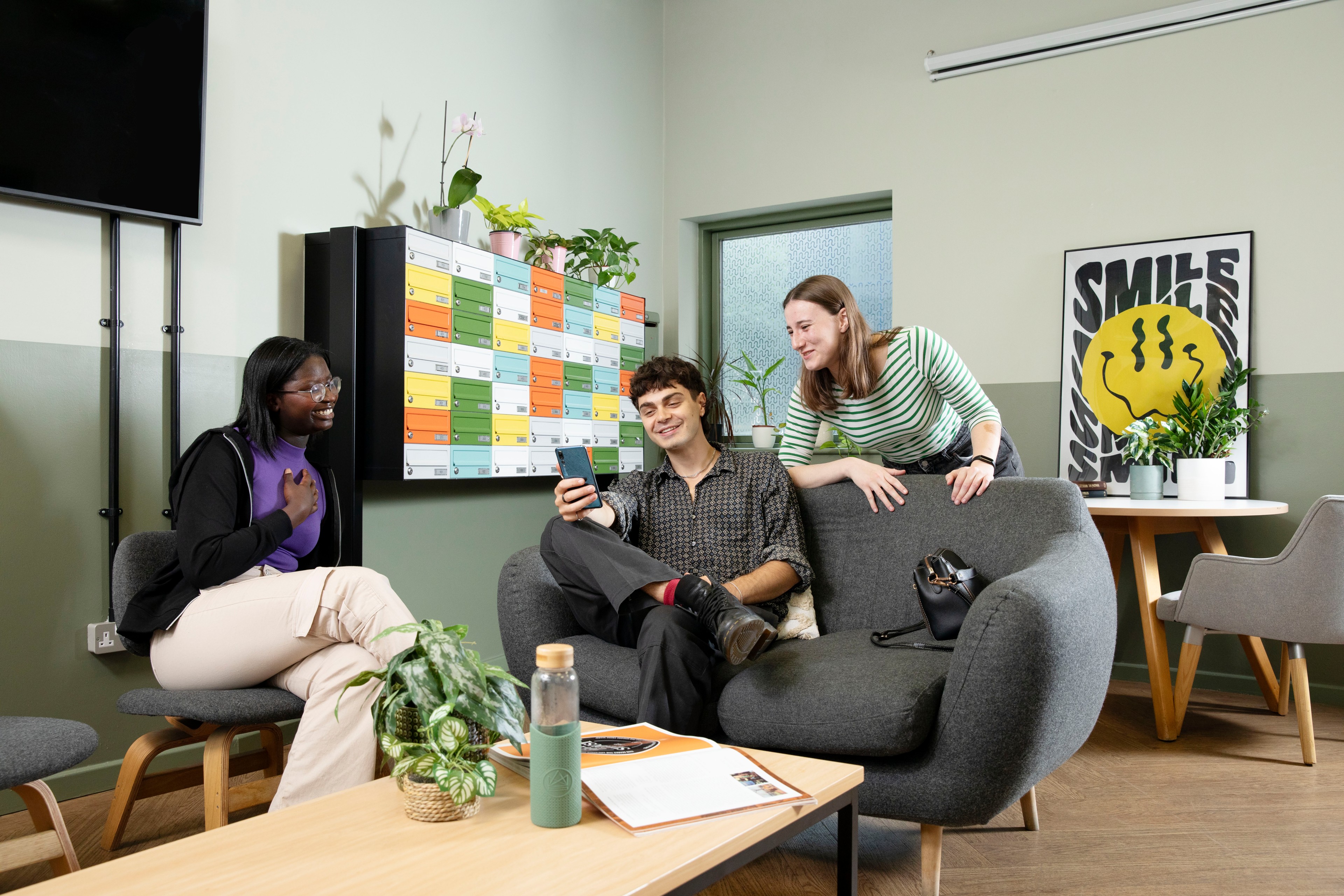 Students in the common room