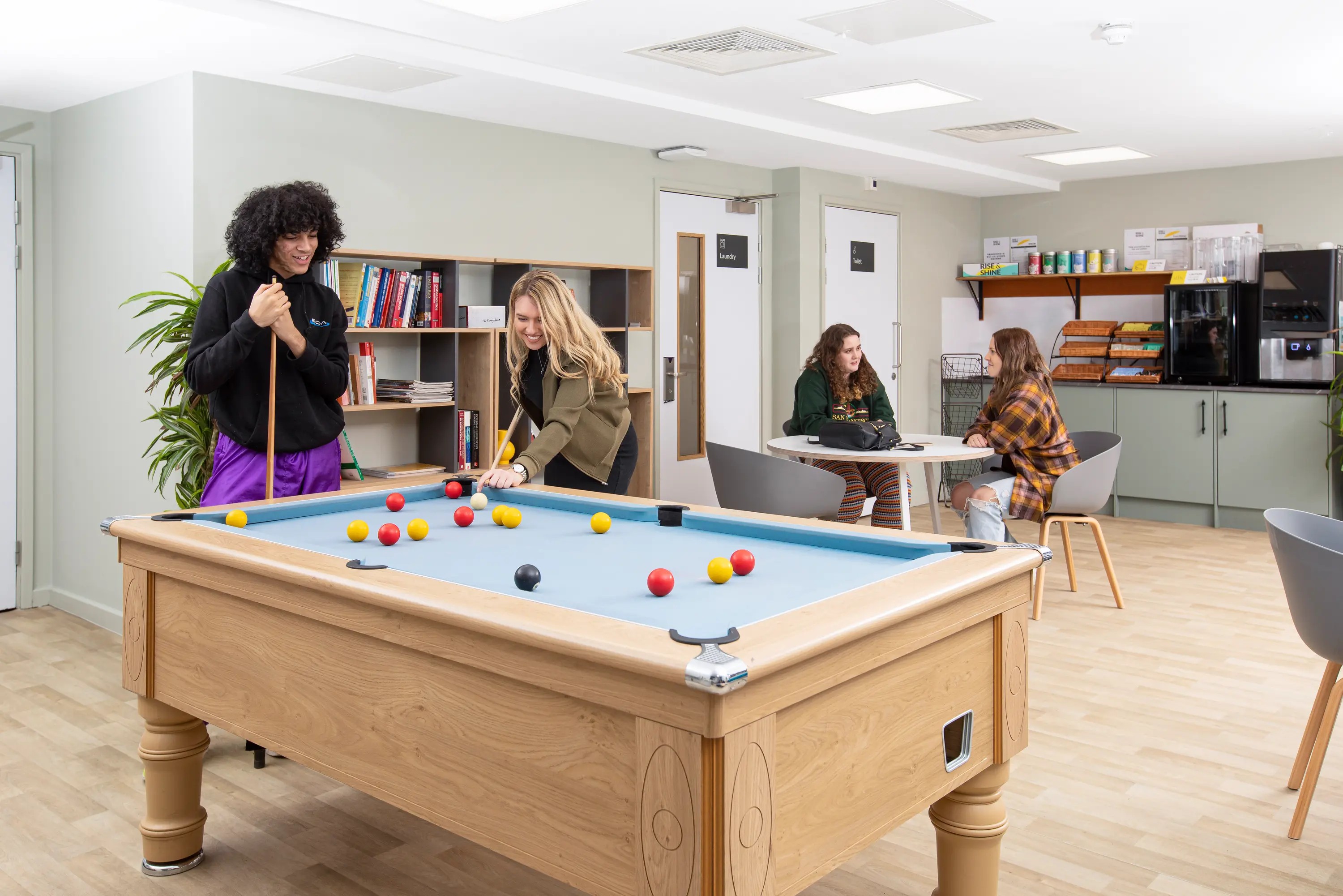 Students in the common room