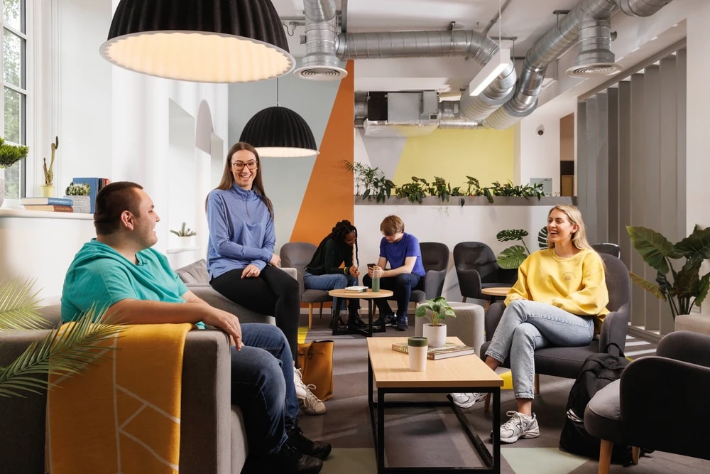 Students in the common room