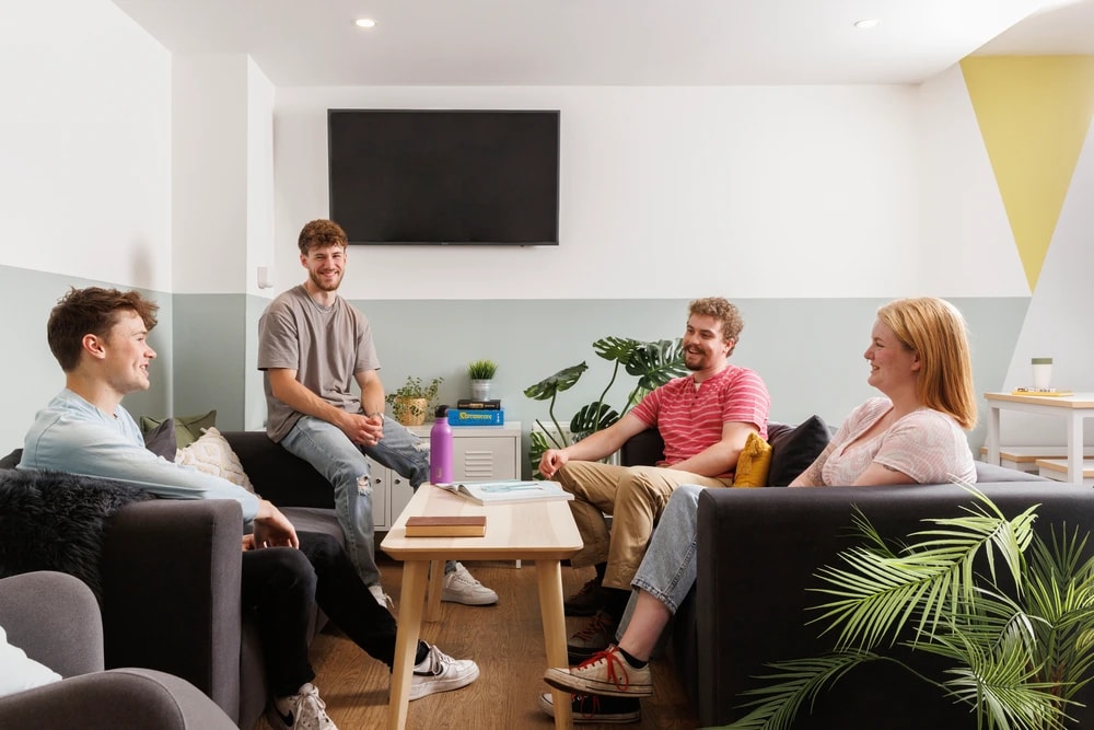 Students in the common room