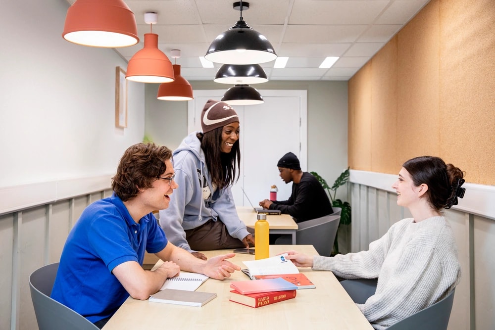 Students in the study area