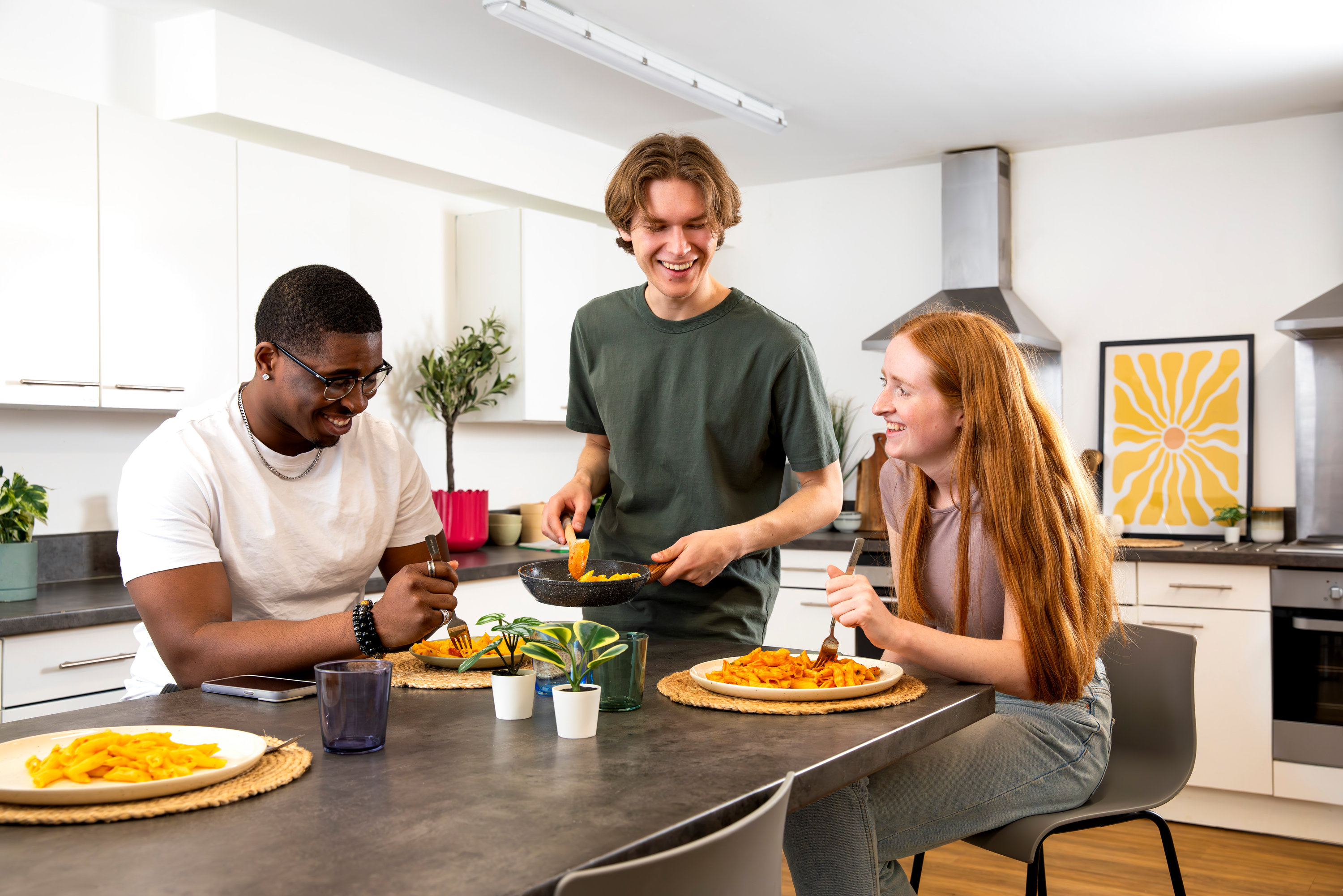 Shared kitchen at Cross Court House