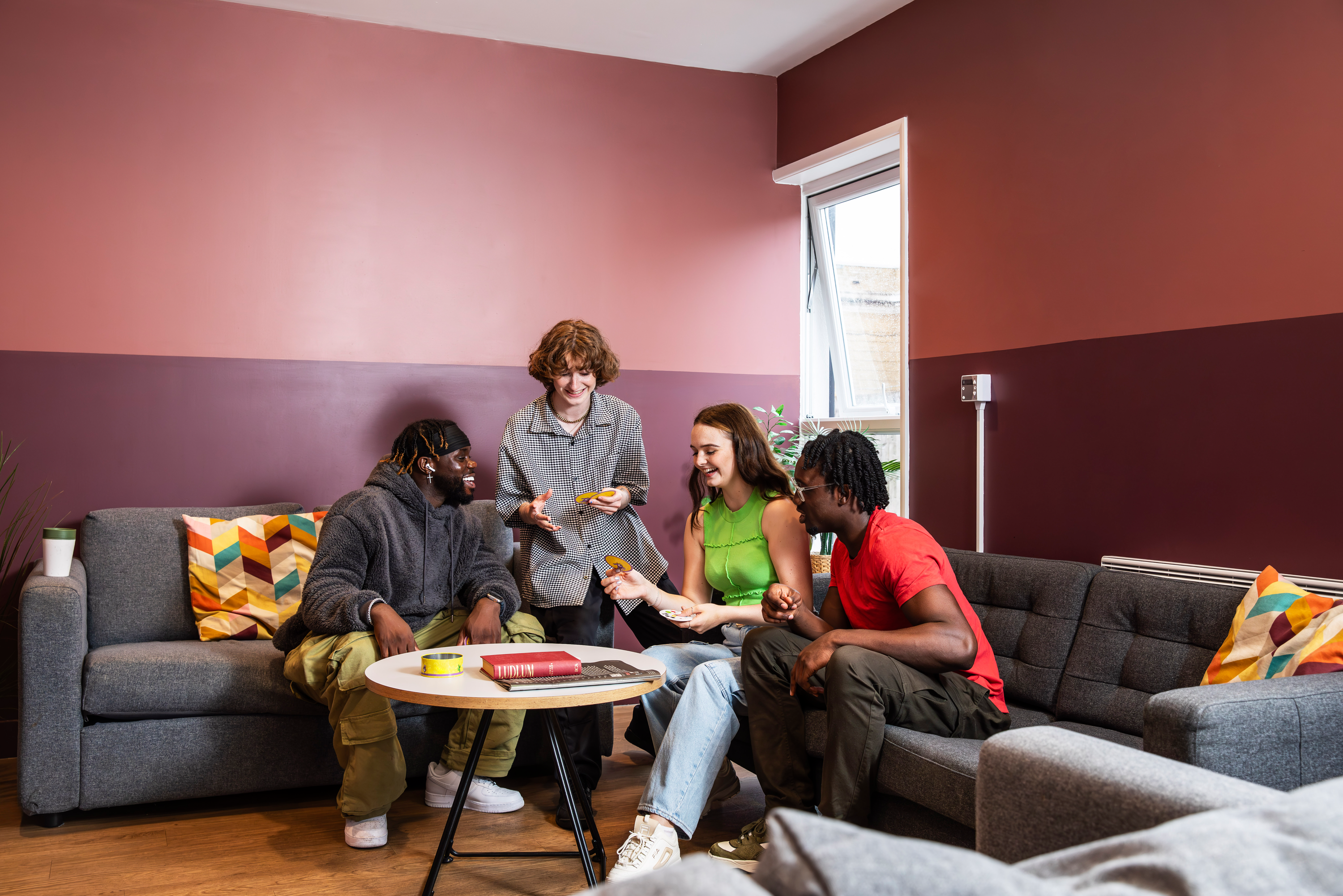 Students in the common room