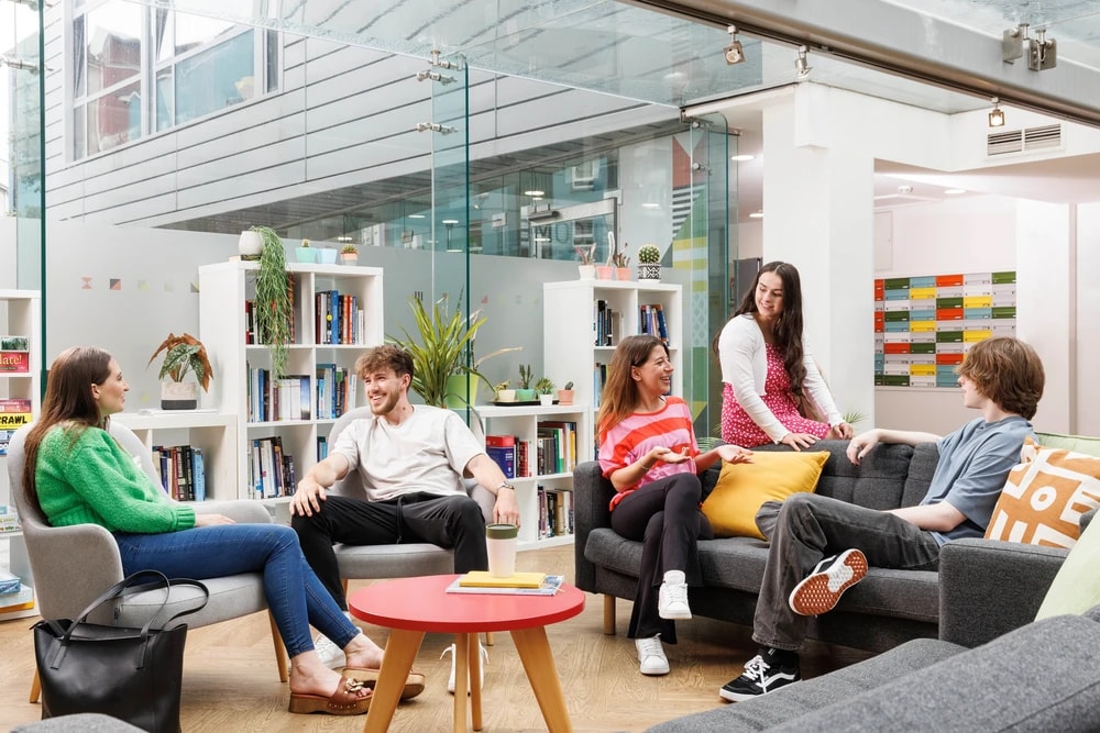 Students in the common room