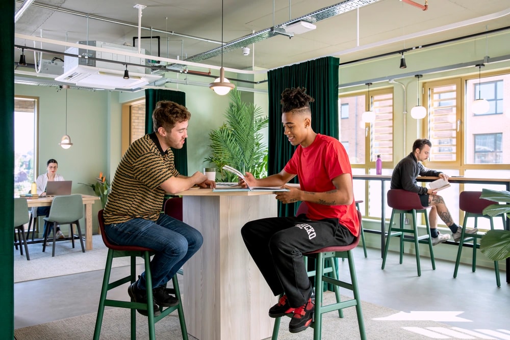 Students in the study area