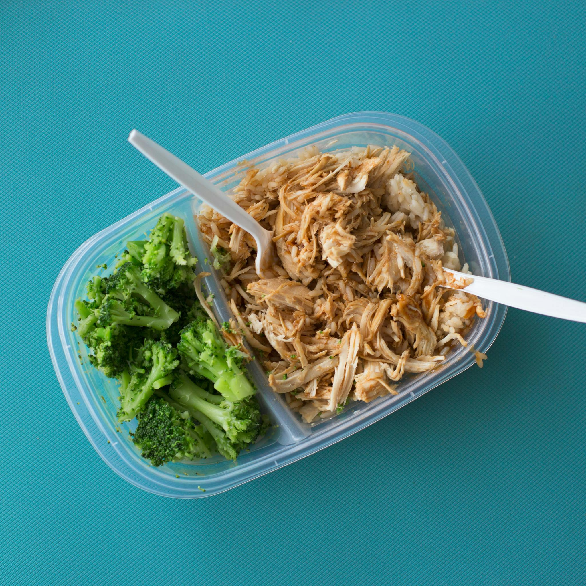 Food in a reusable container