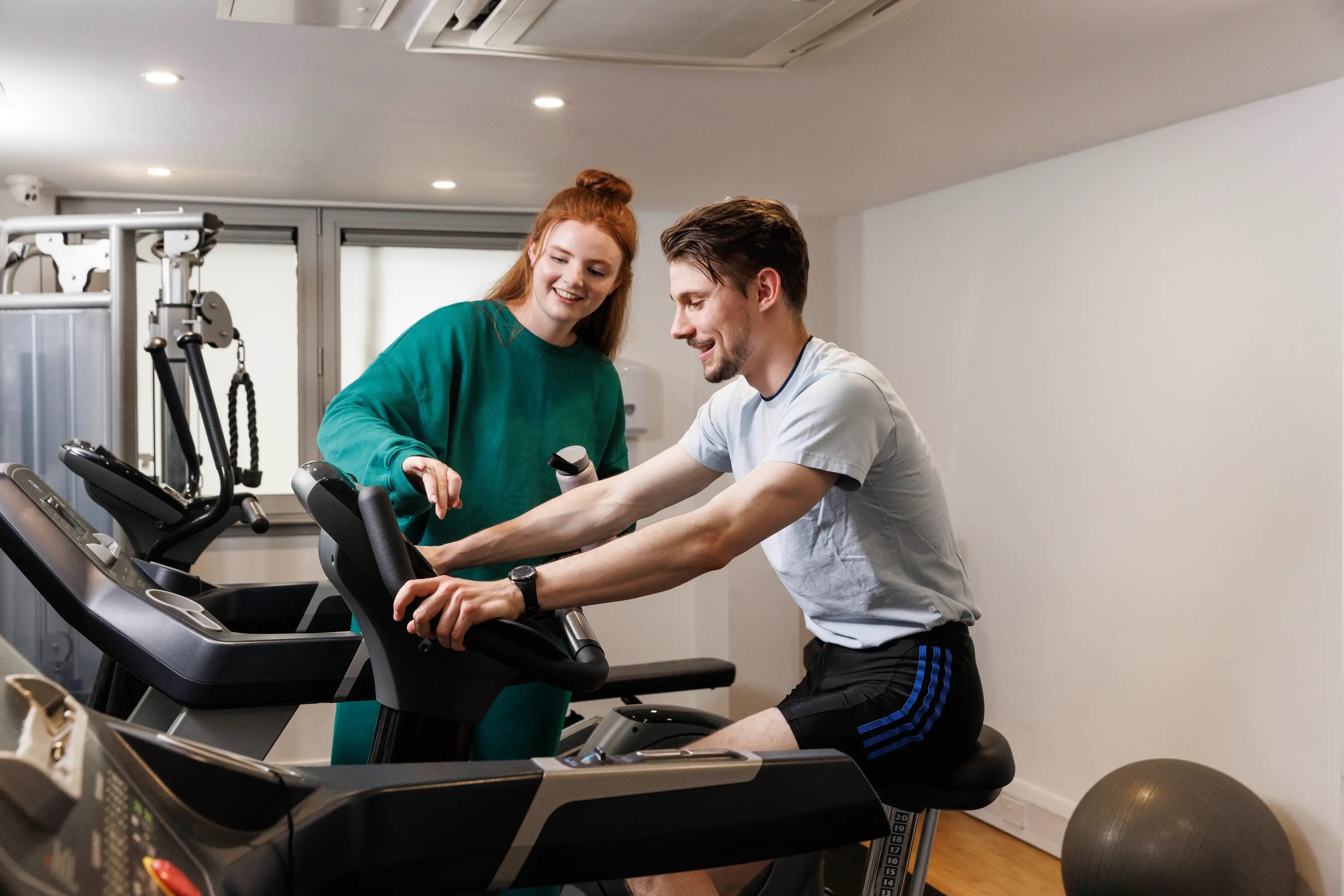 Students in the gym