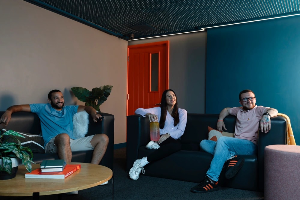 Students in the cinema room