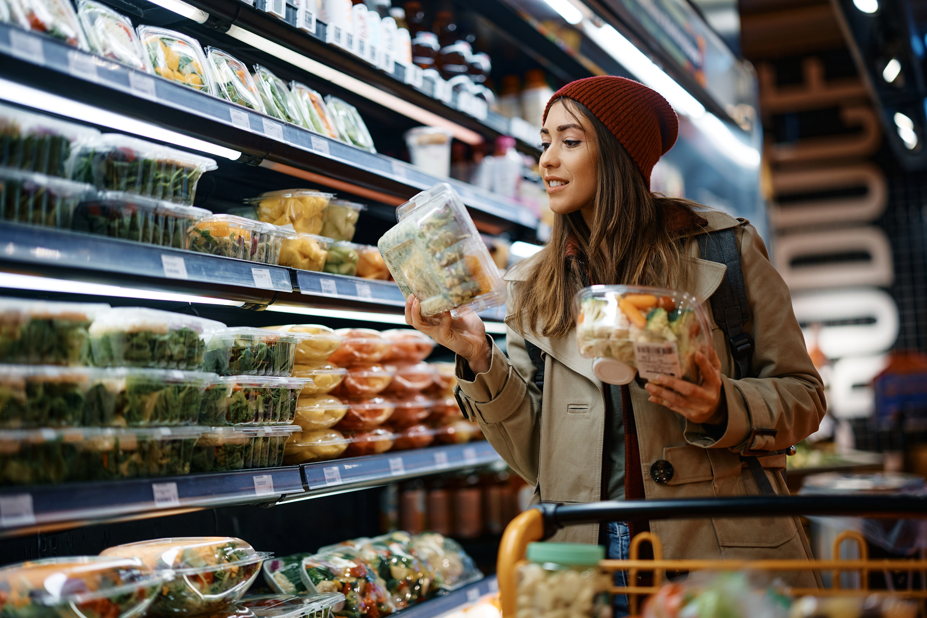 Woman in supermarket