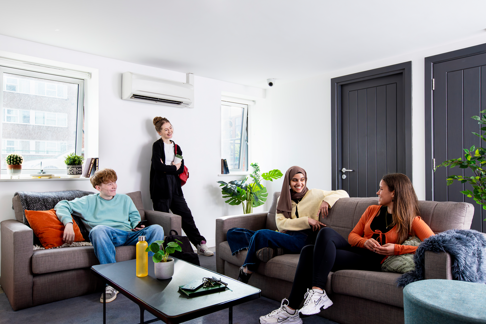 Students in the common room