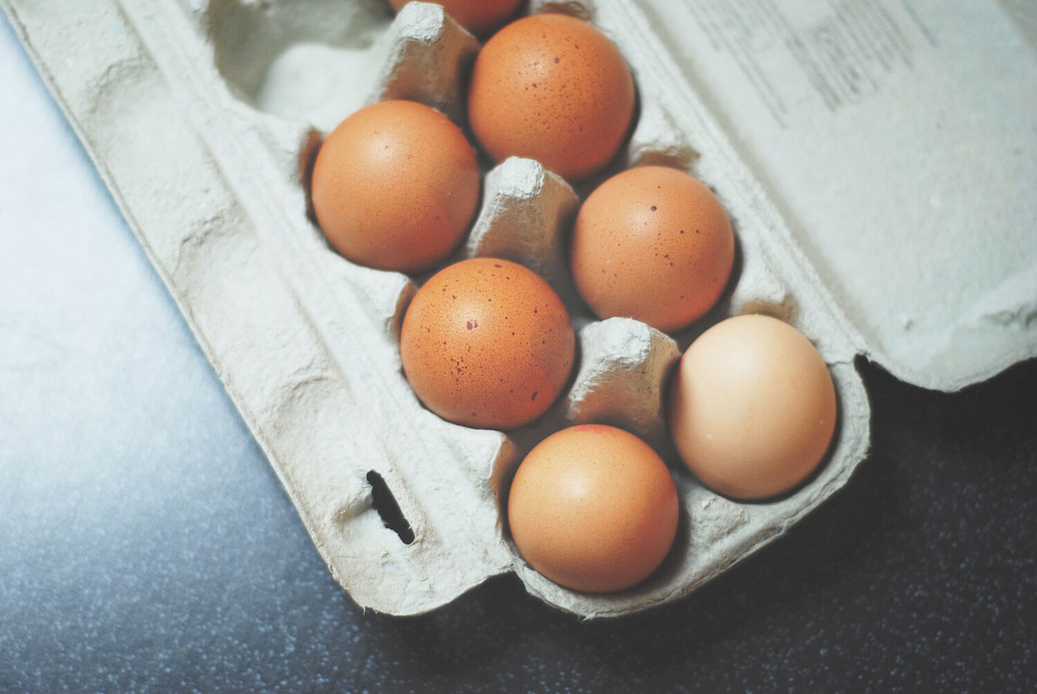 Photo of a carton of eggs