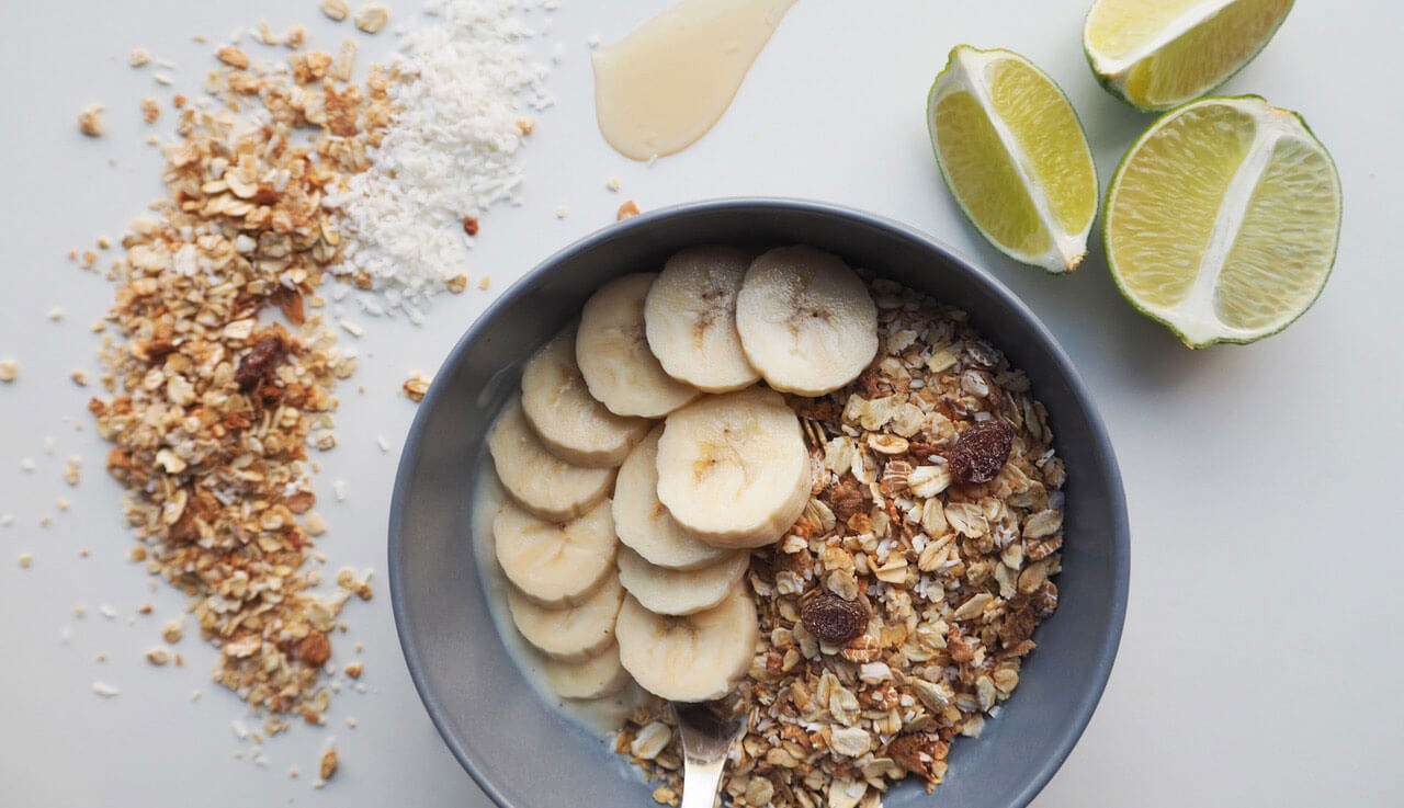 Photo of granola and fruit