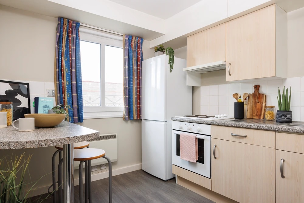 Kitchen in a Studio room