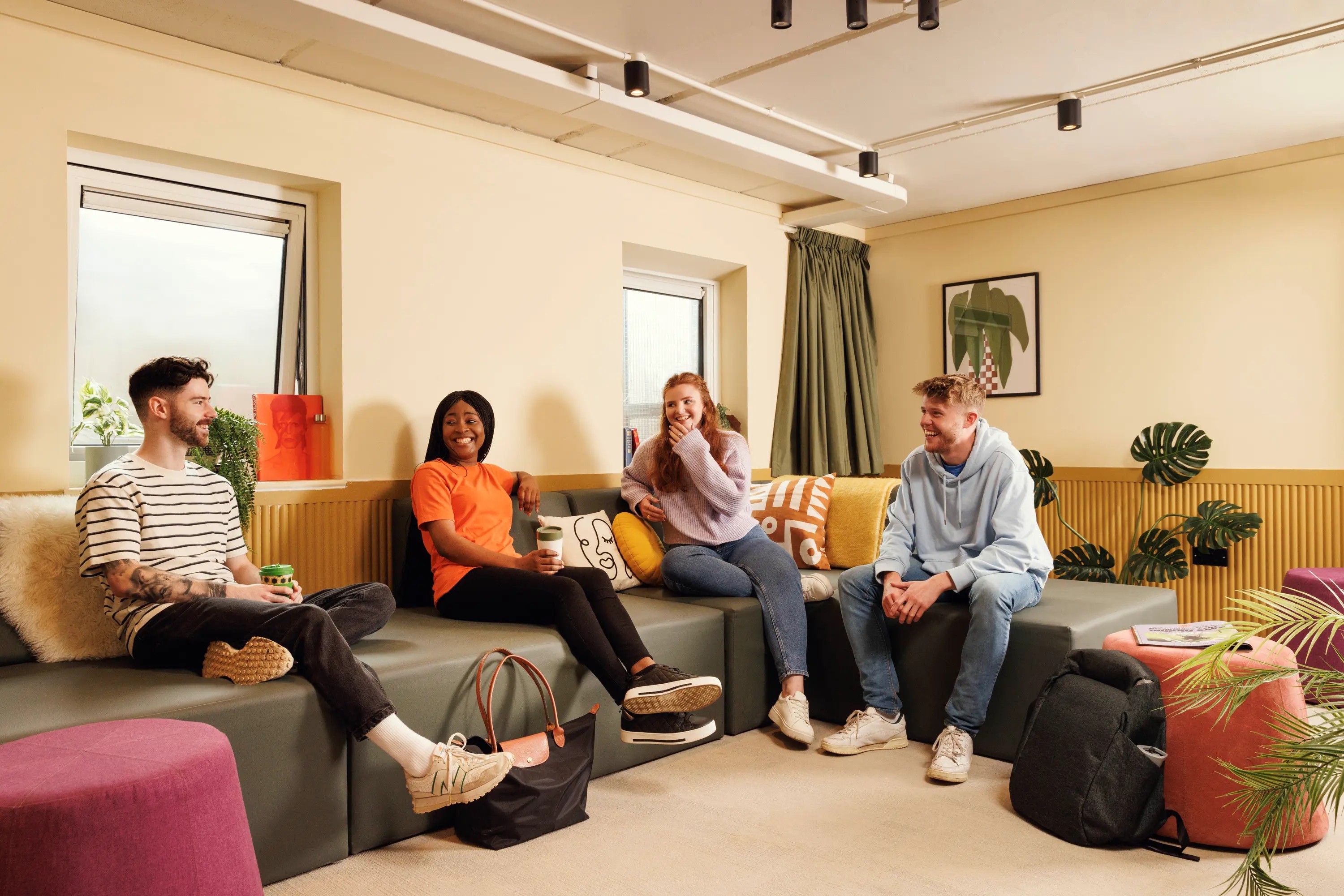 Students in the common room