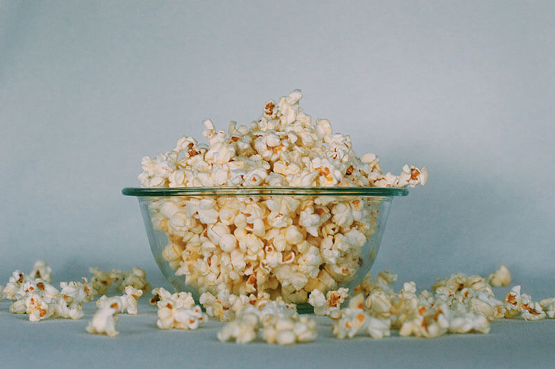 Photo of a bowl of popcorn