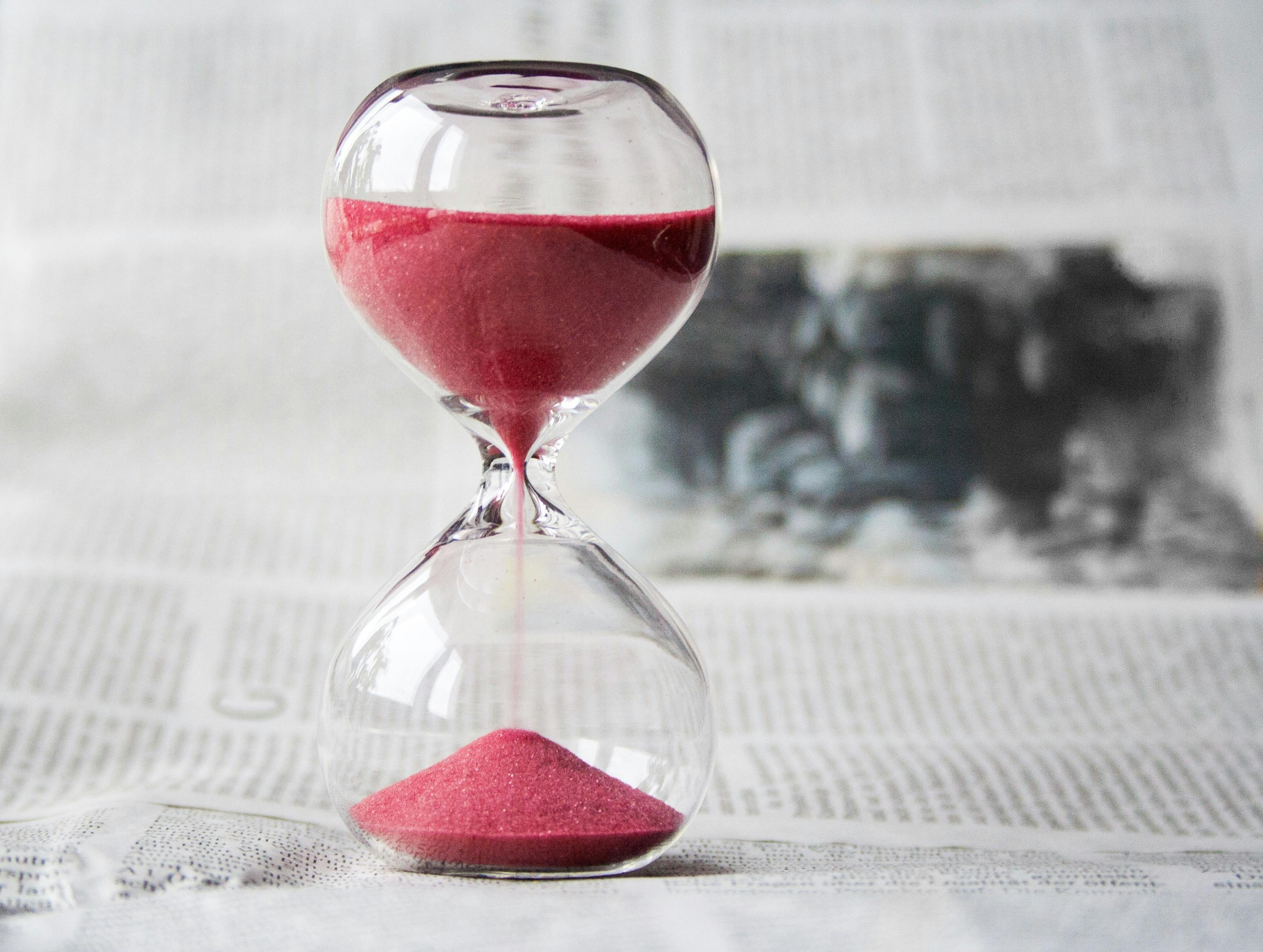 Photo of a sand timer