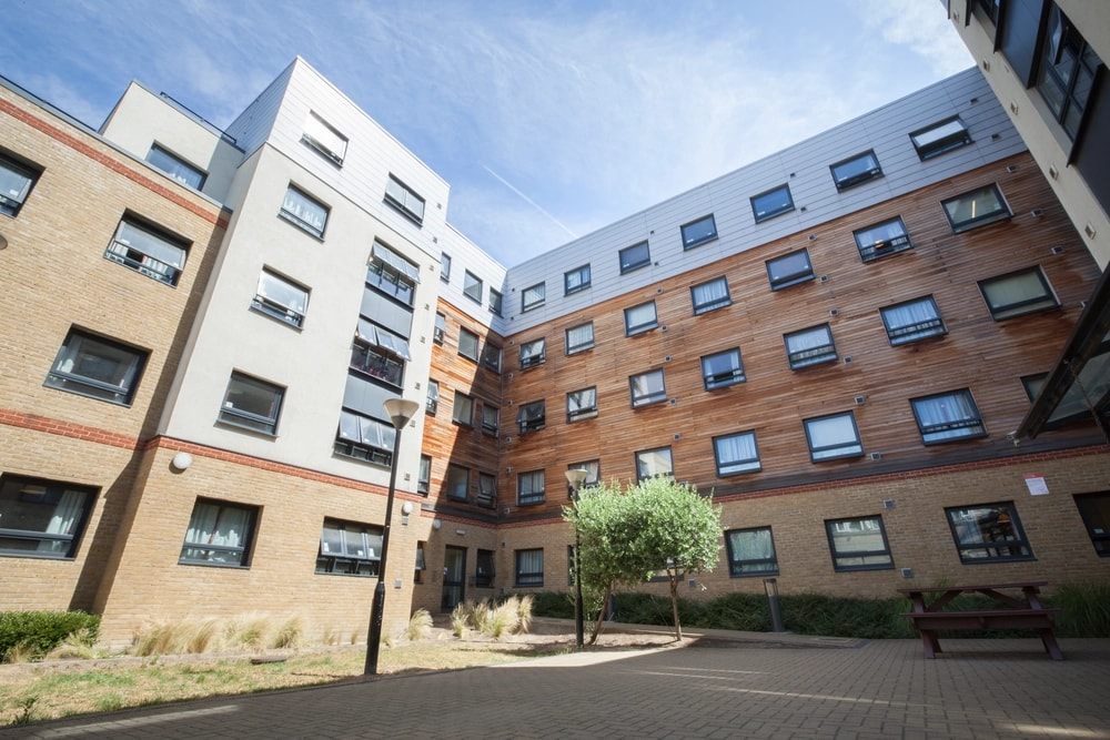 Exterior of Pacific Court building