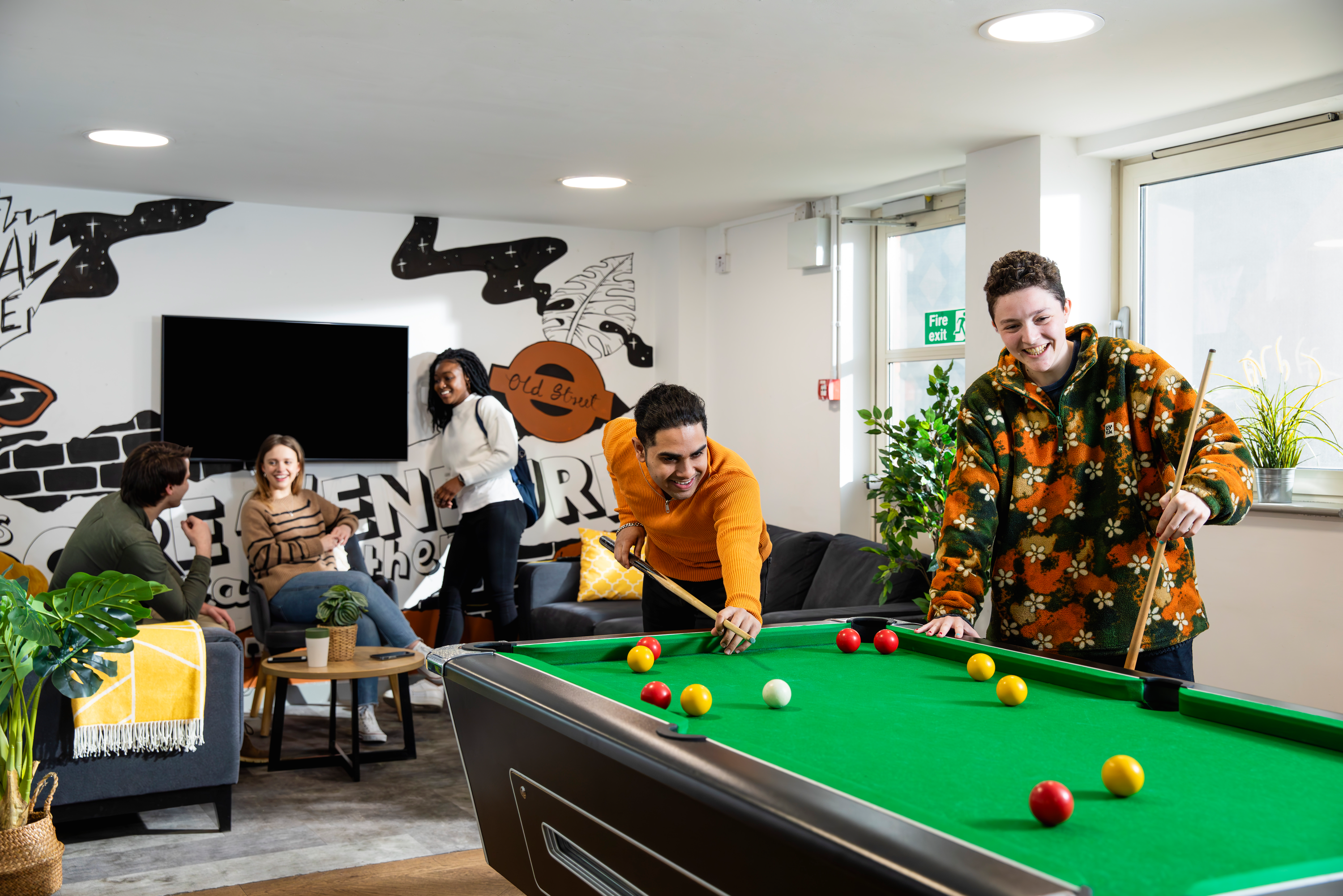 Common room and games area