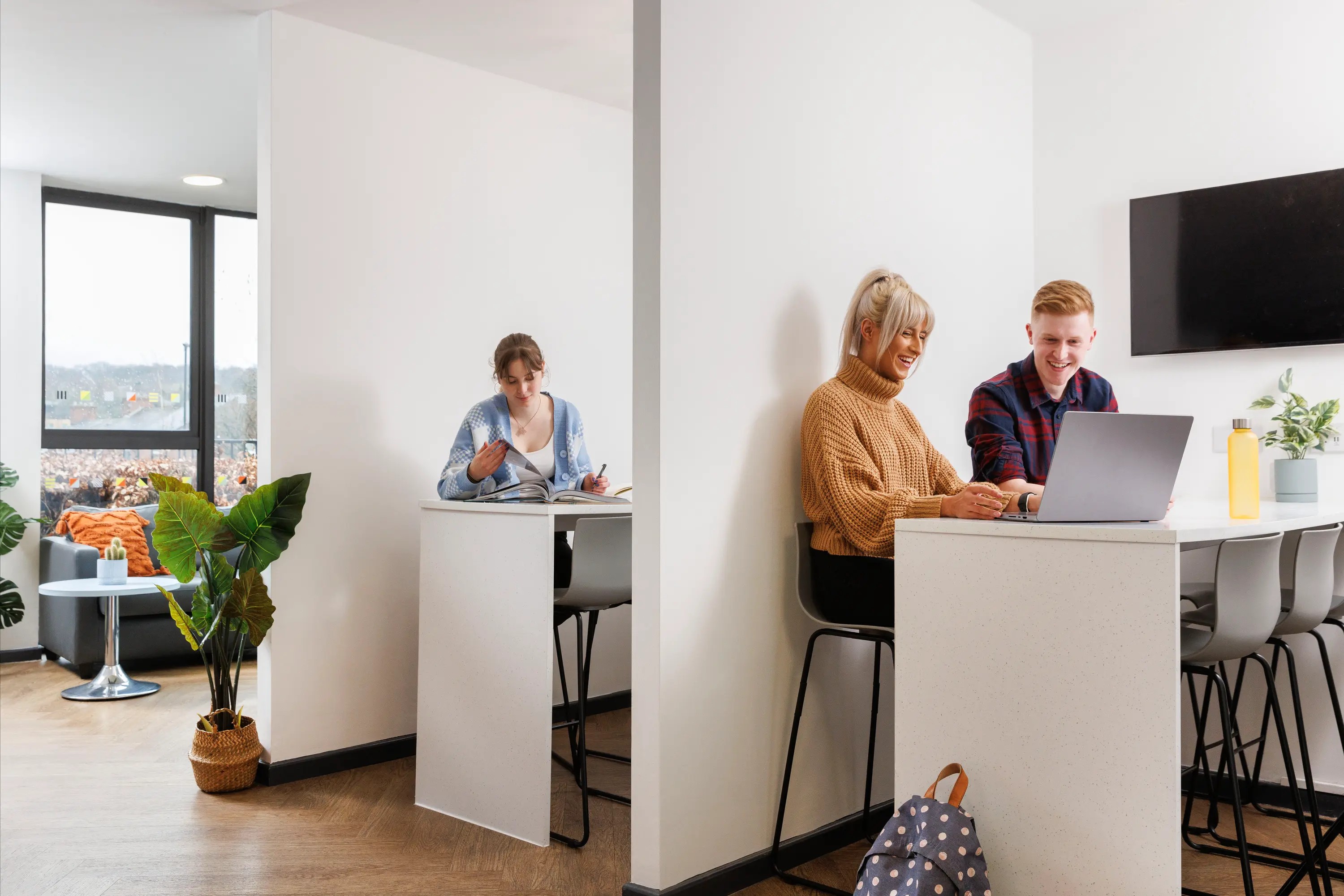 Students in the study area