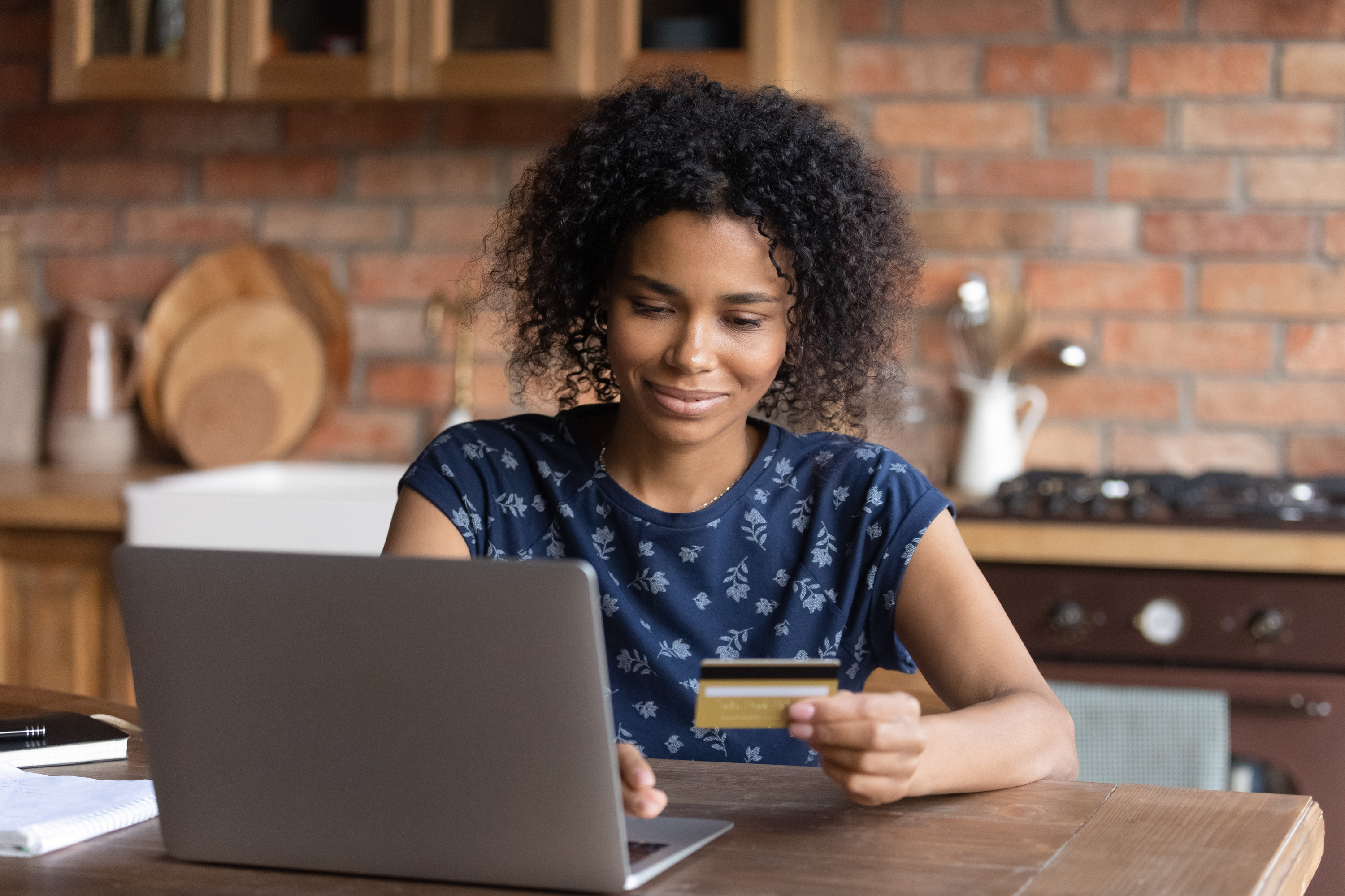 Woman sitting at computer