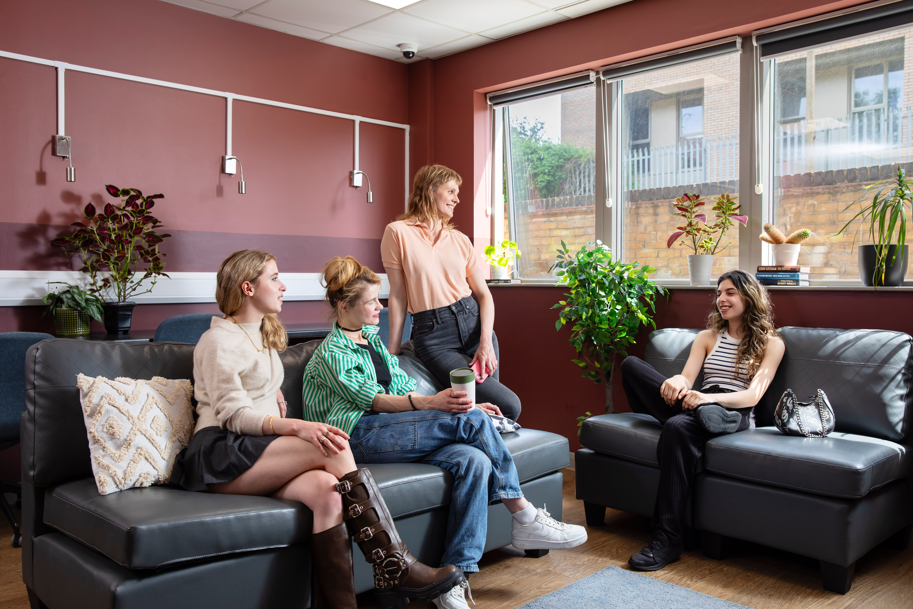 Students in the common room