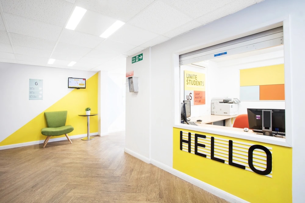 Reception area