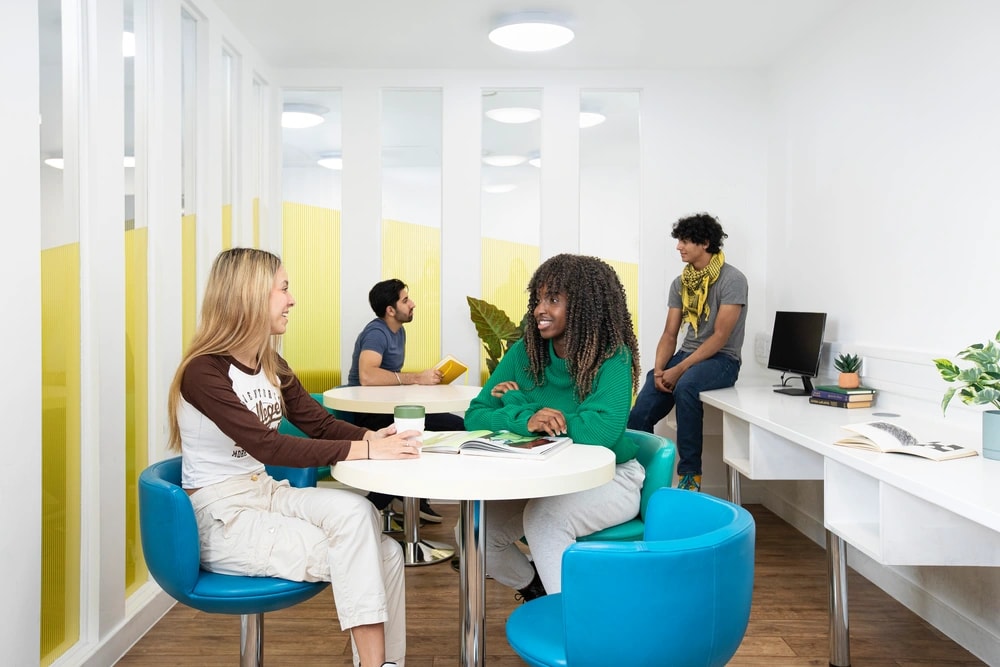 Students in the study area