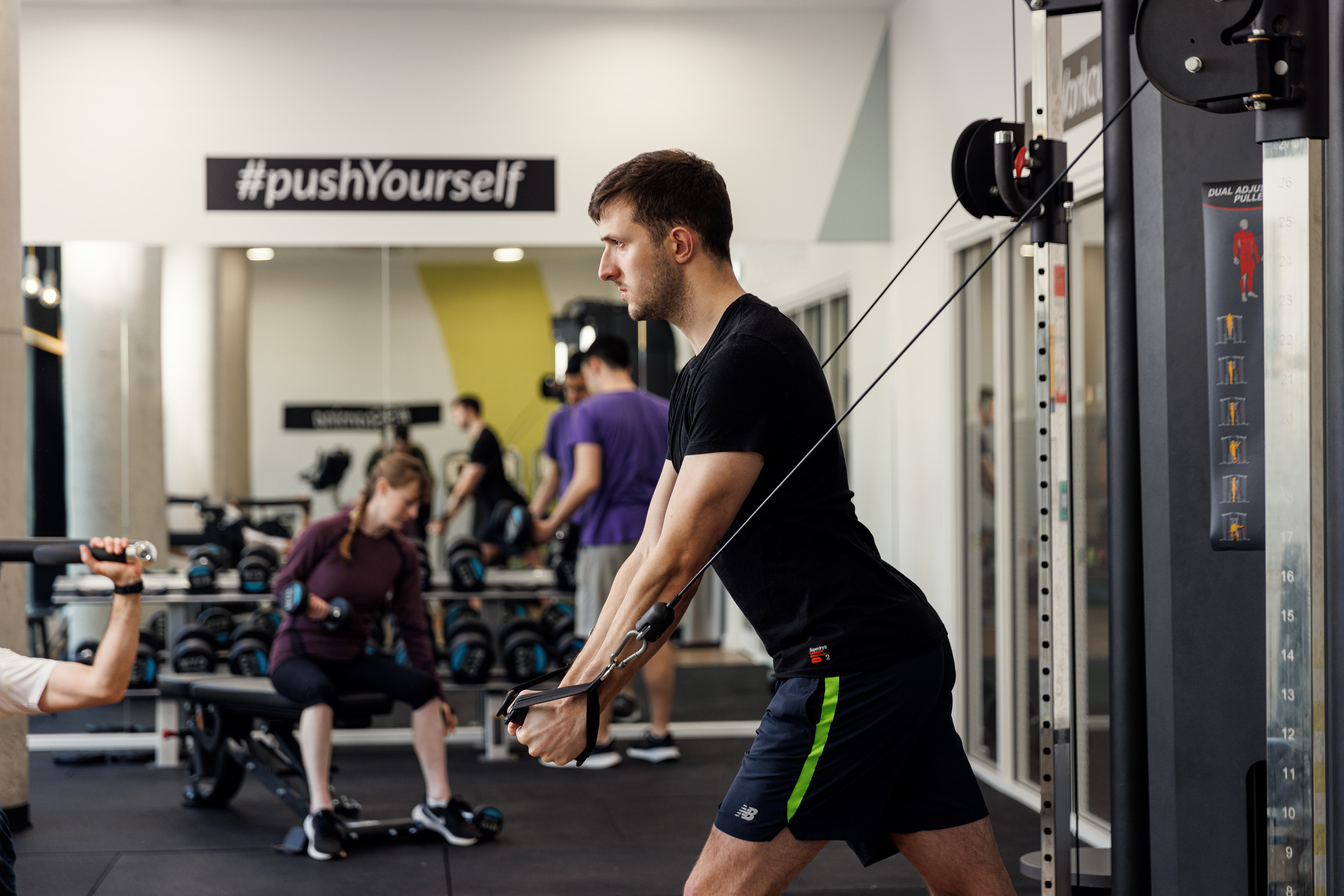 Students in the gym