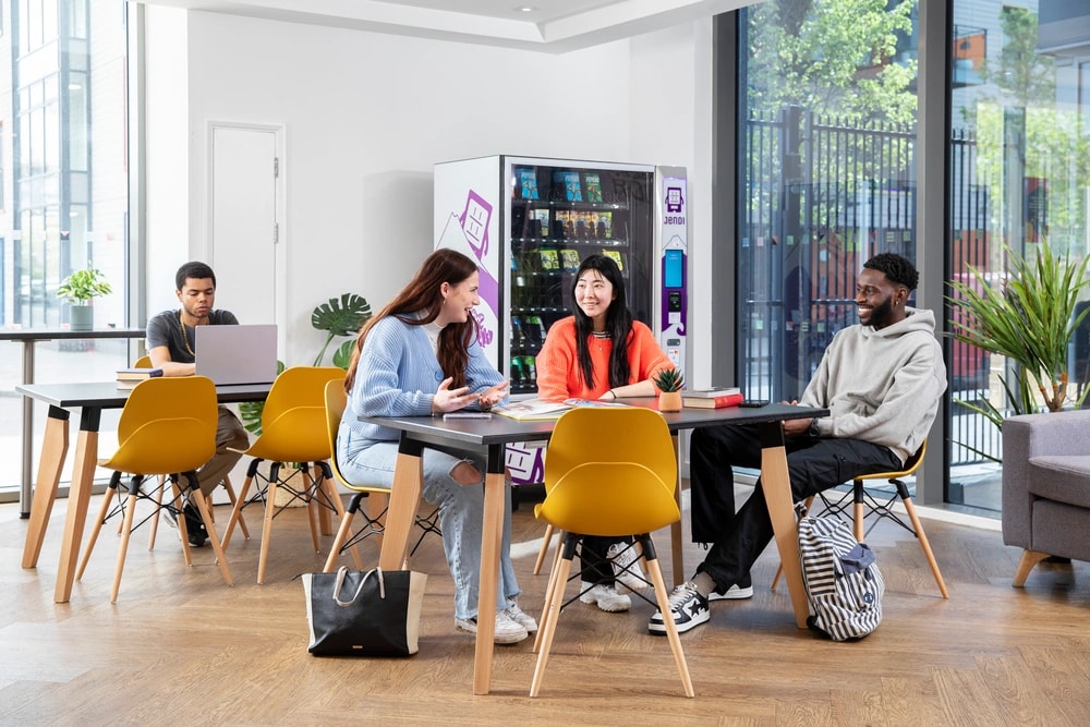 Students in the study area