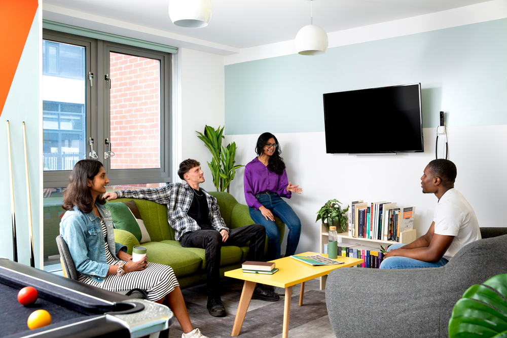 Students in the common room