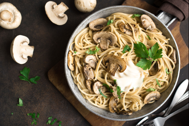 Creamy mushroom pasta