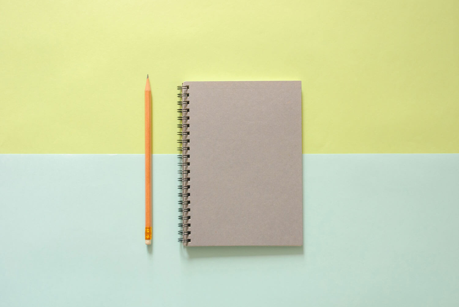 Notepad and pencil