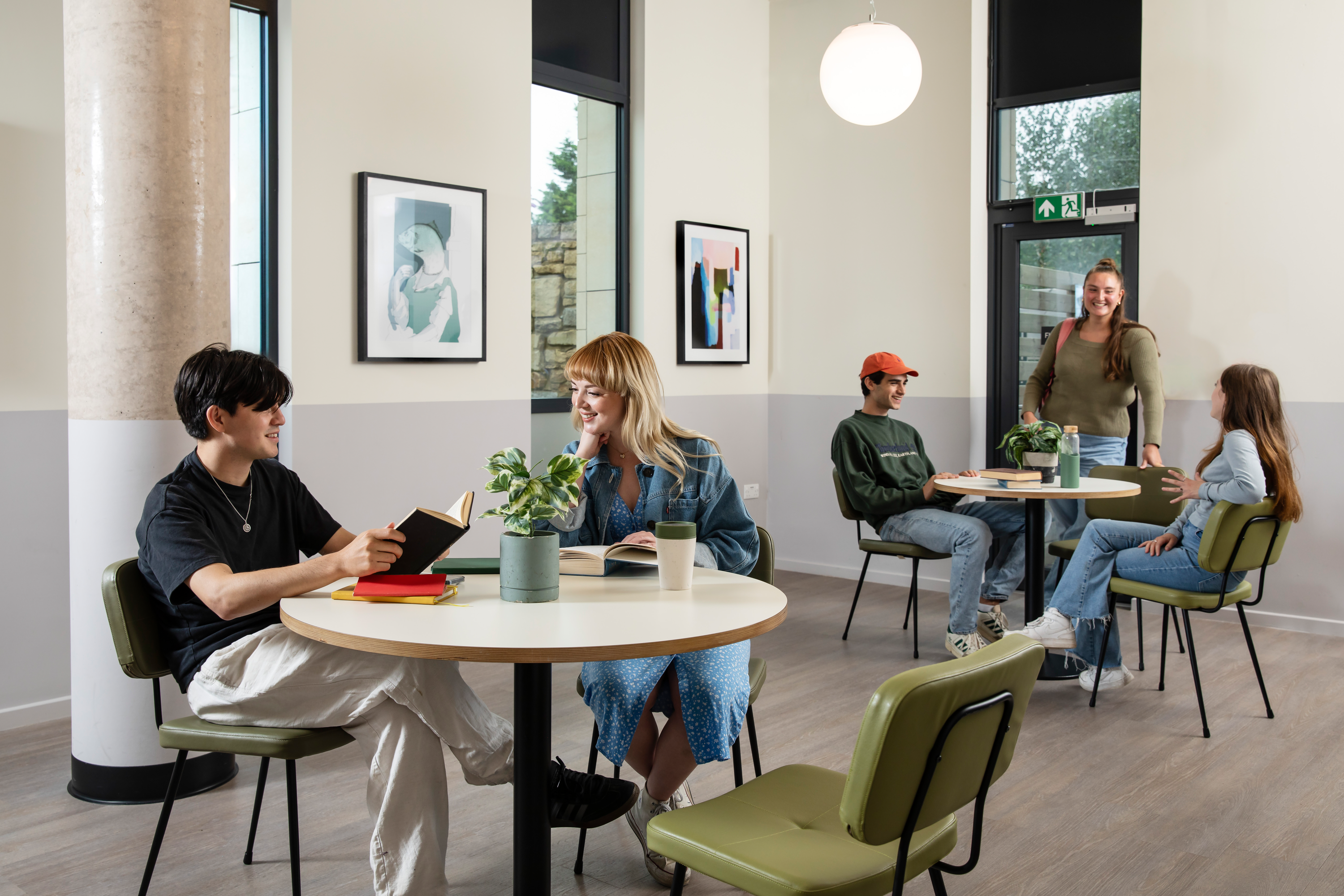 Students in the study area