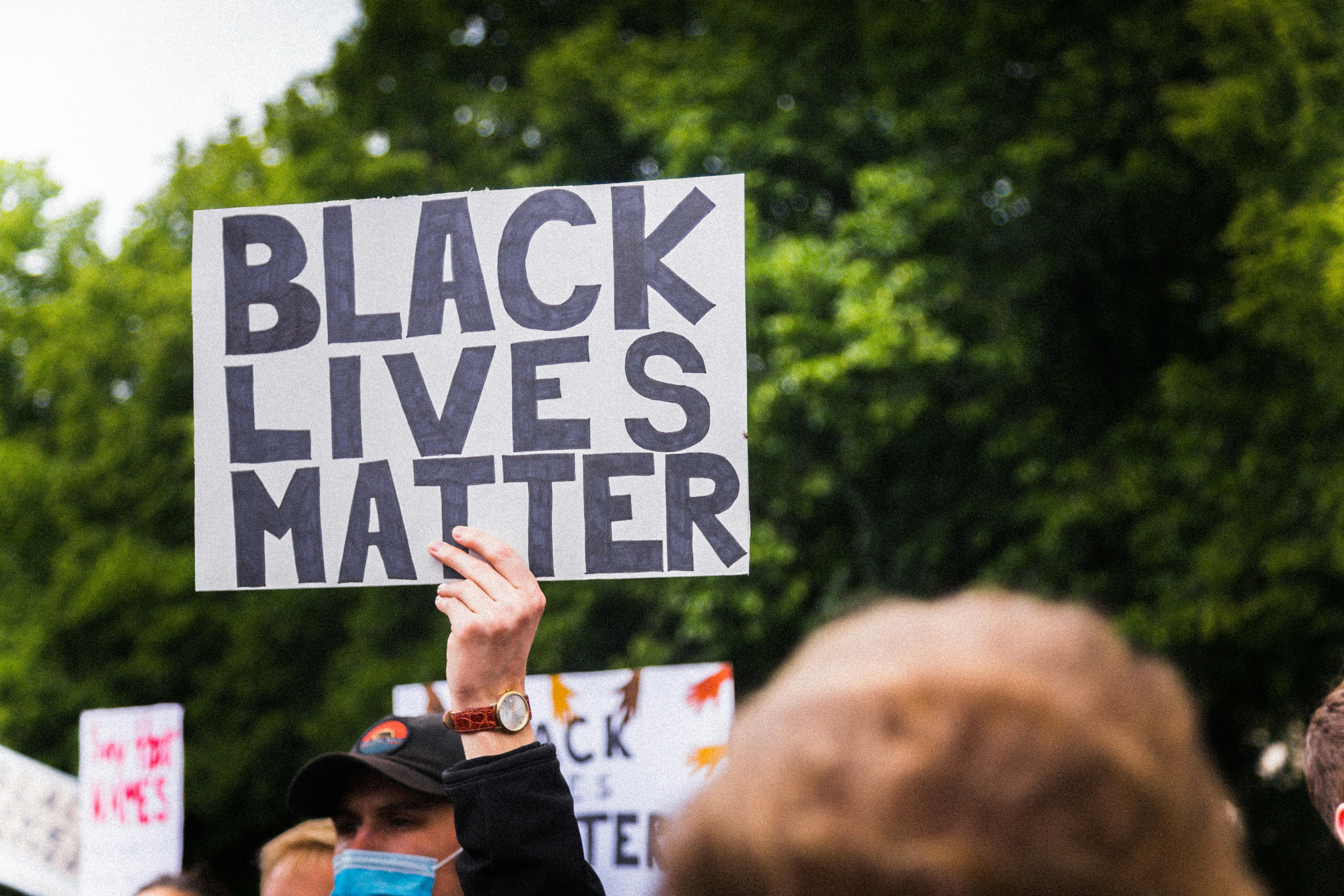 Black lives matter banner