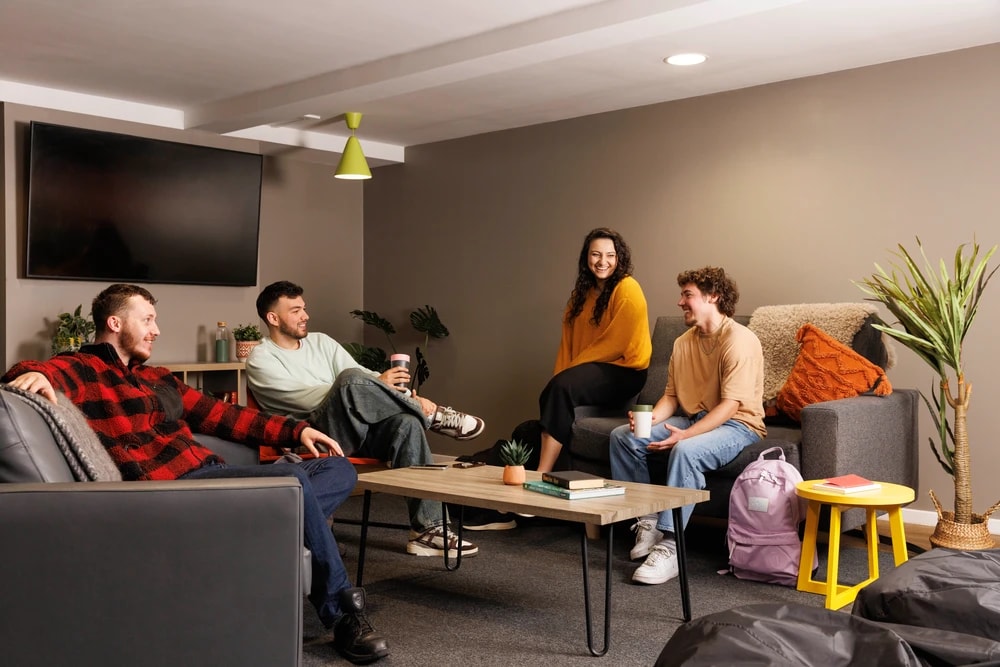 Students in the common room