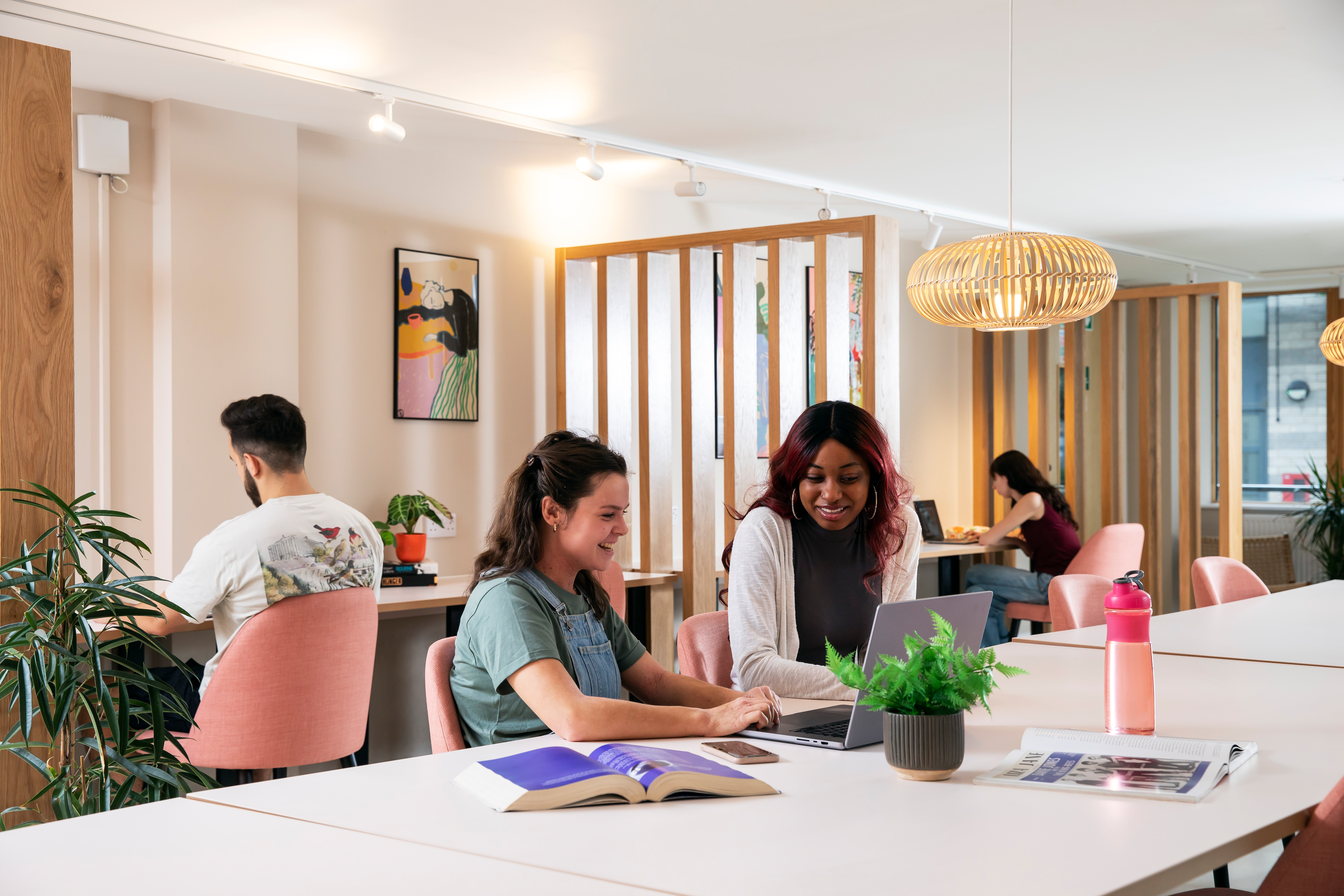 Students in the study area