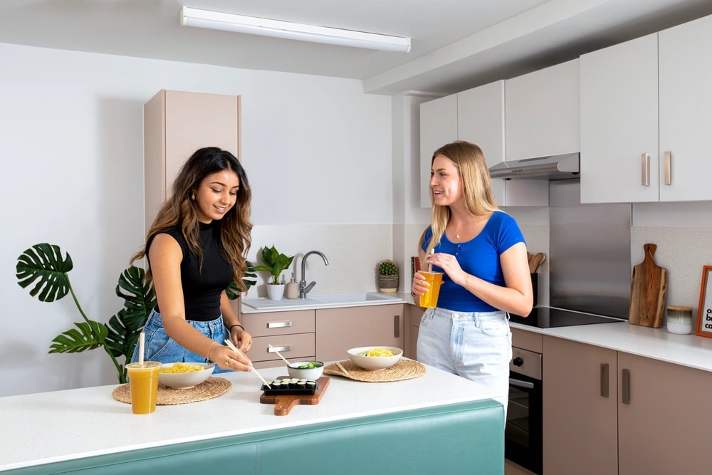 Shared kitchen at Oak Brook Park