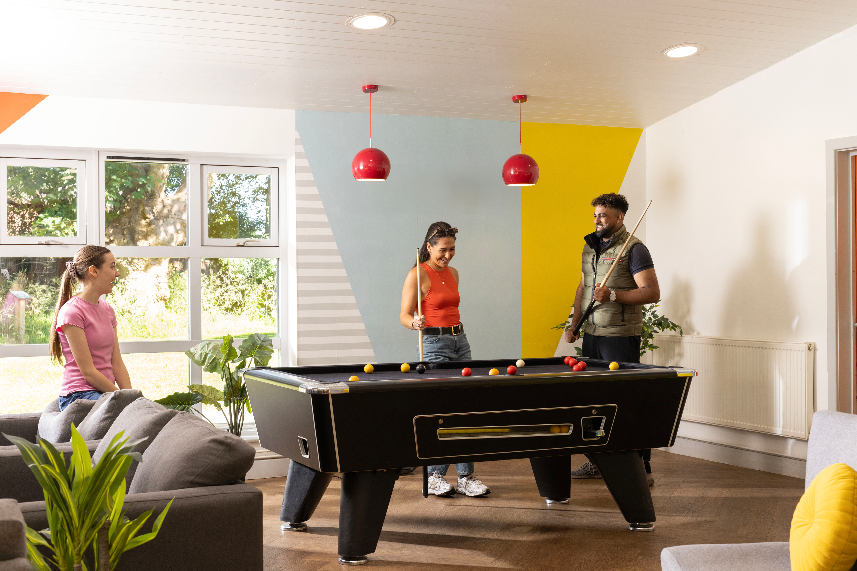 Games area in the common room