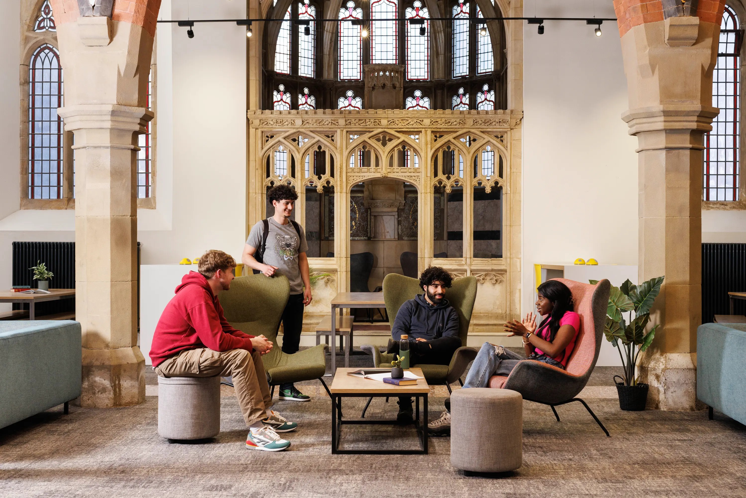 Students in the common room