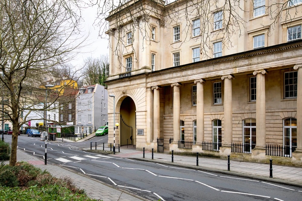 Exterior of the Brunel House building