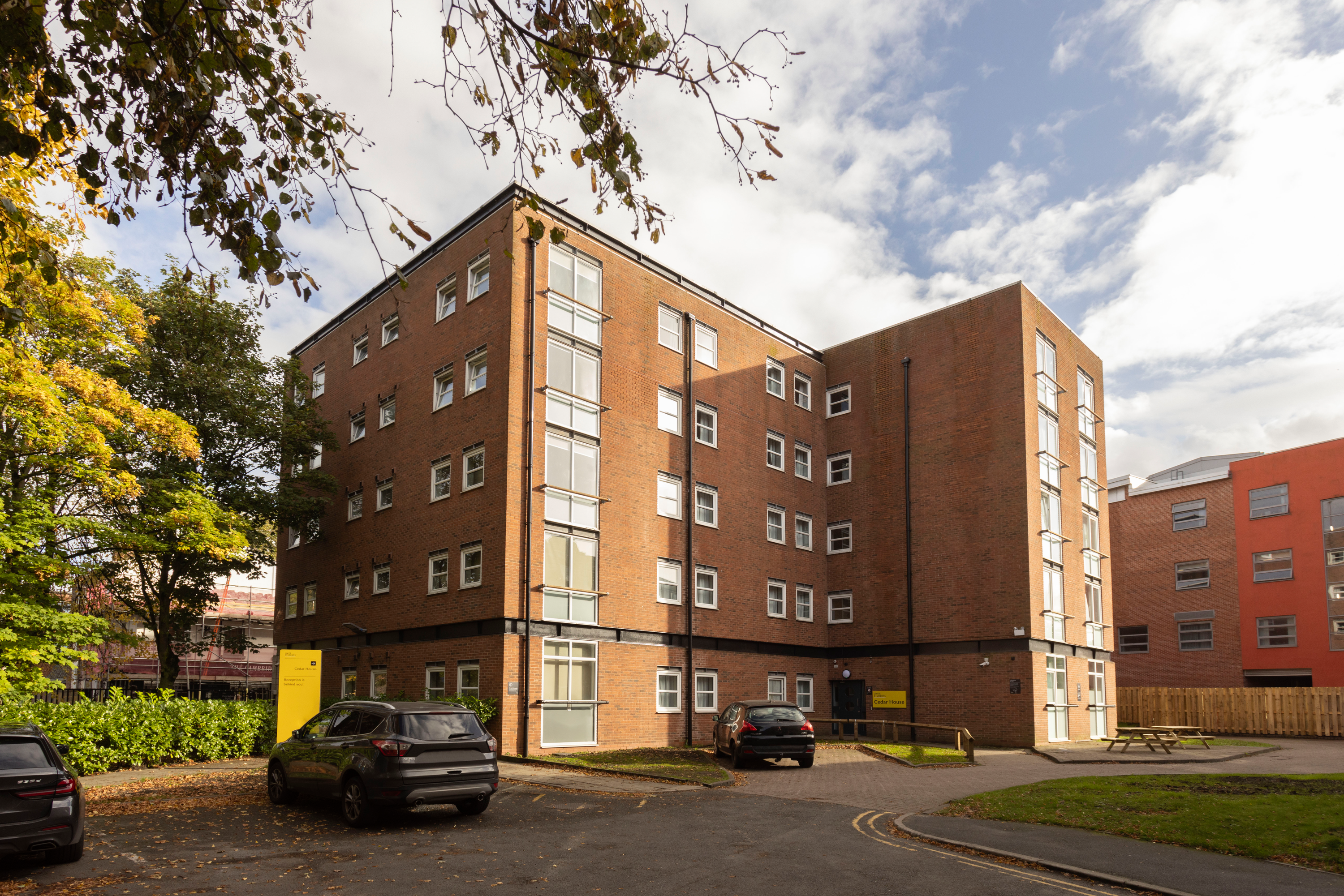 Exterior shot of Cedar House